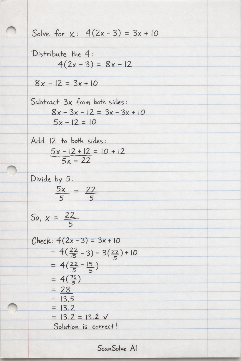 Handwritten step-by-step solution preview