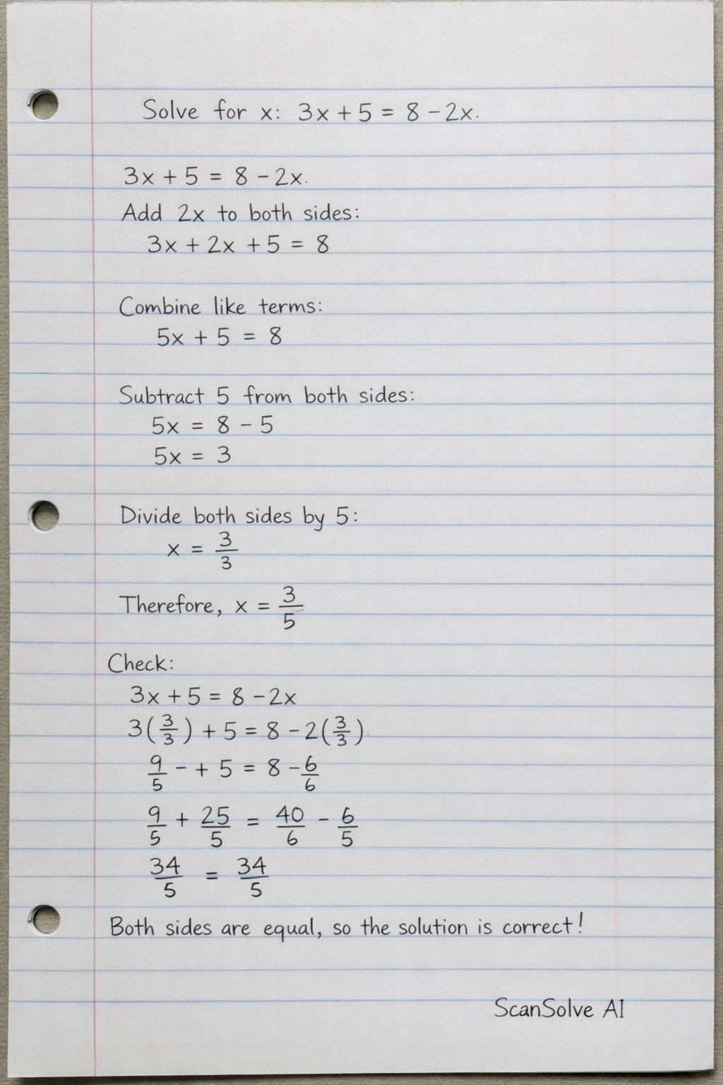 Handwritten step-by-step solution preview