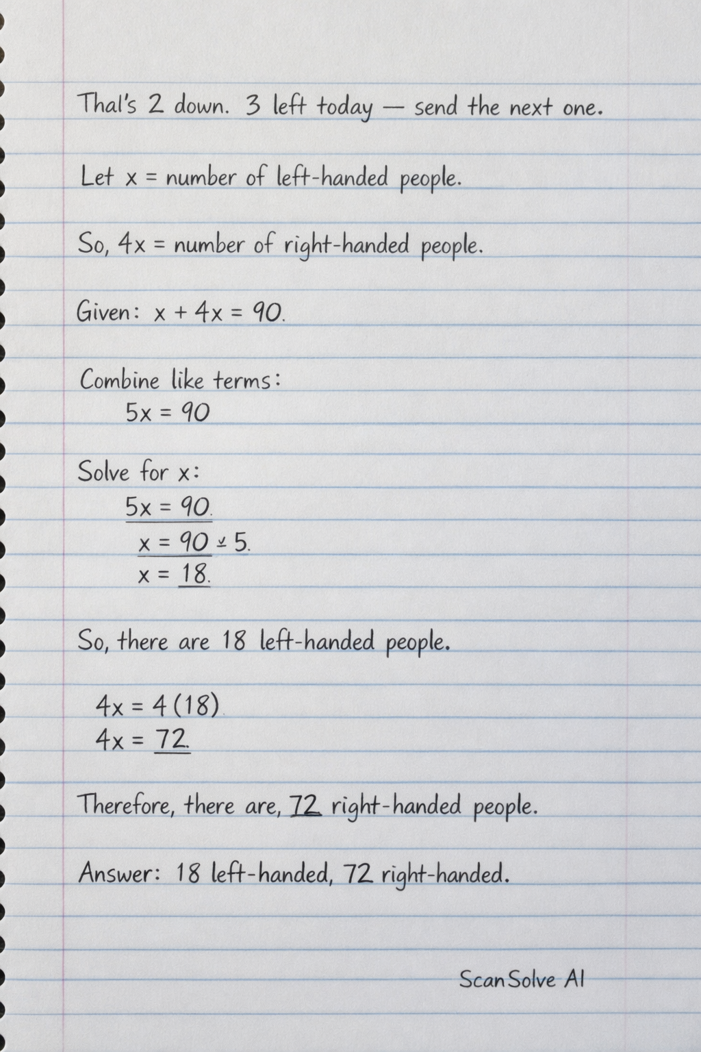 Handwritten step-by-step solution preview