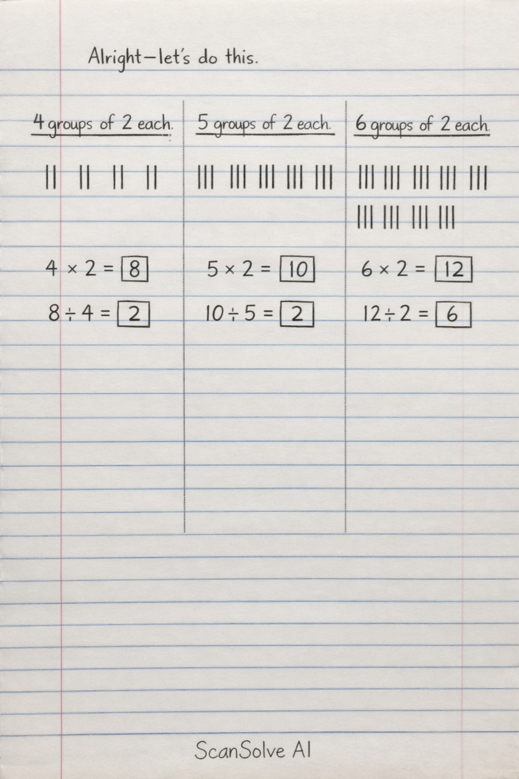 Handwritten step-by-step solution preview