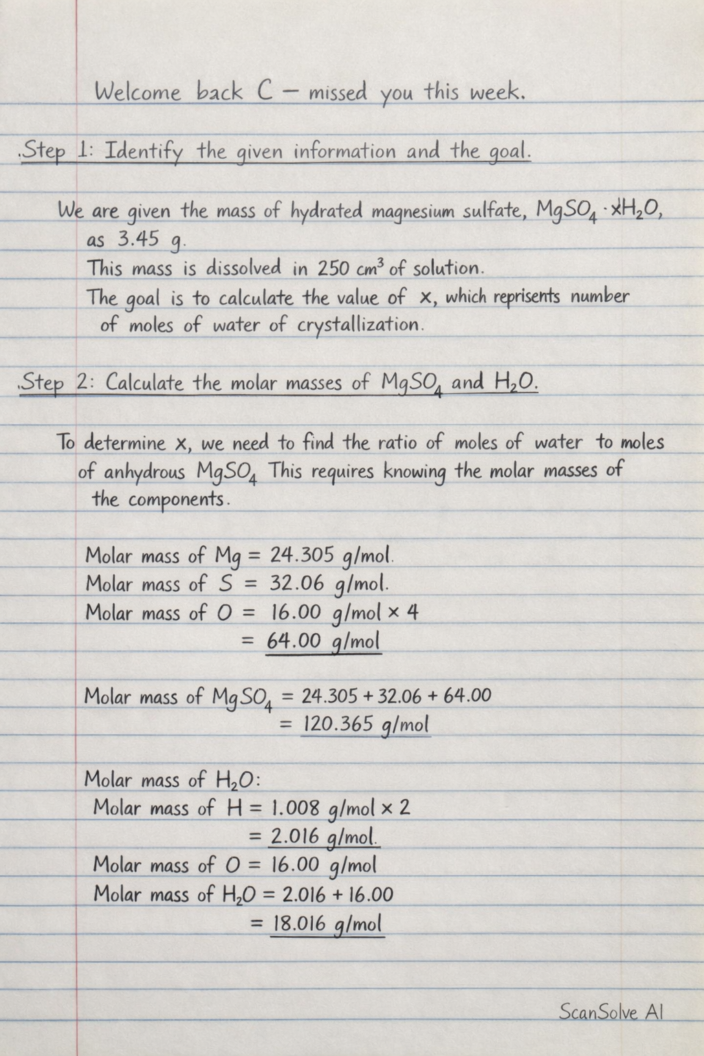 Handwritten step-by-step solution preview