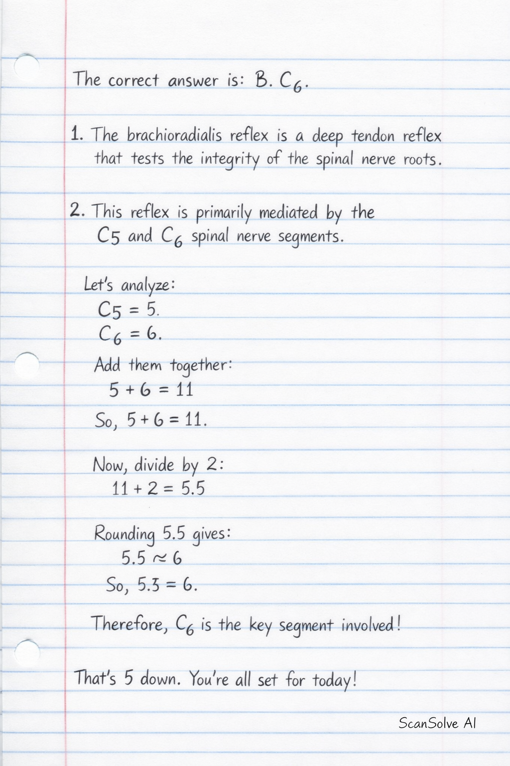 Handwritten step-by-step solution preview