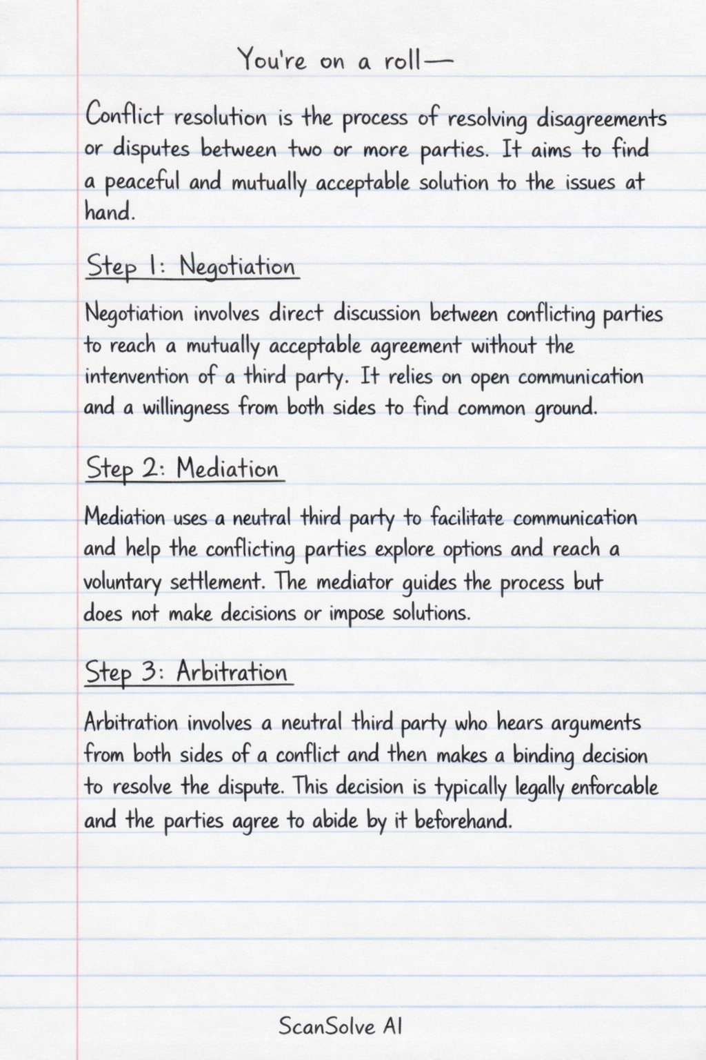 Handwritten step-by-step solution preview