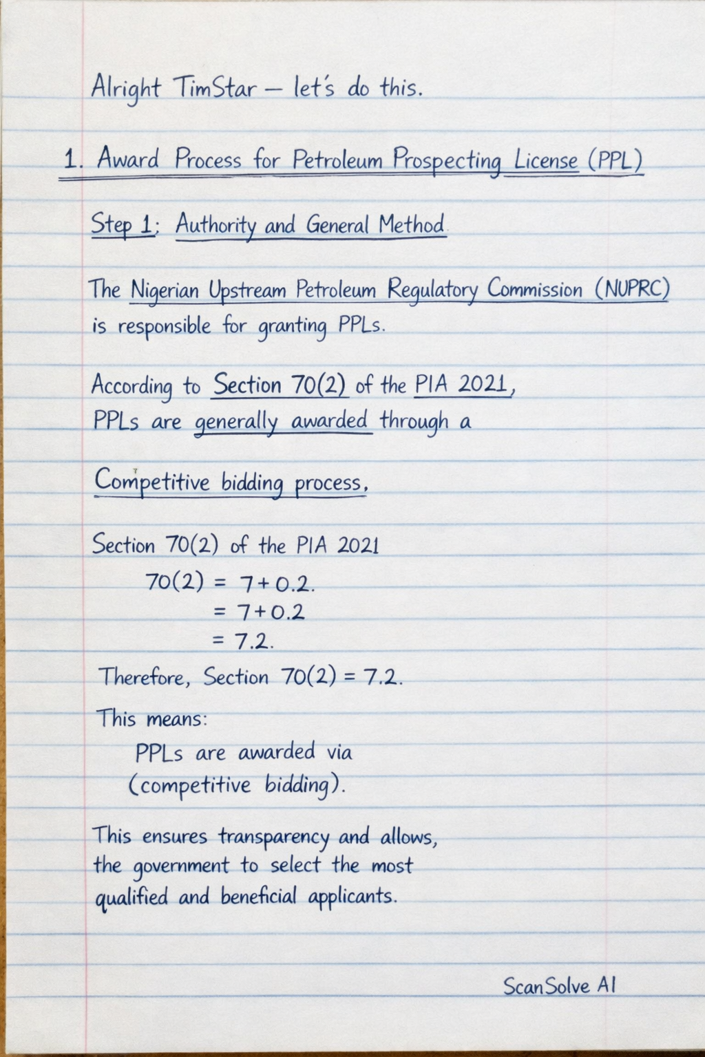 Handwritten step-by-step solution preview