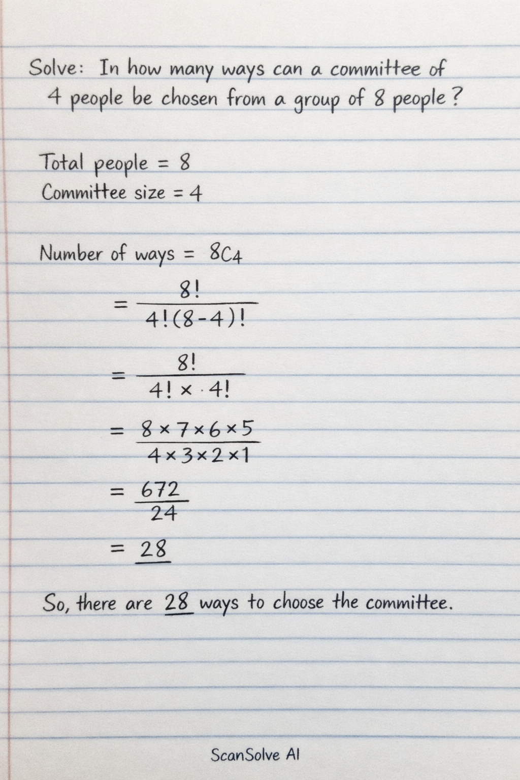 Handwritten step-by-step solution preview