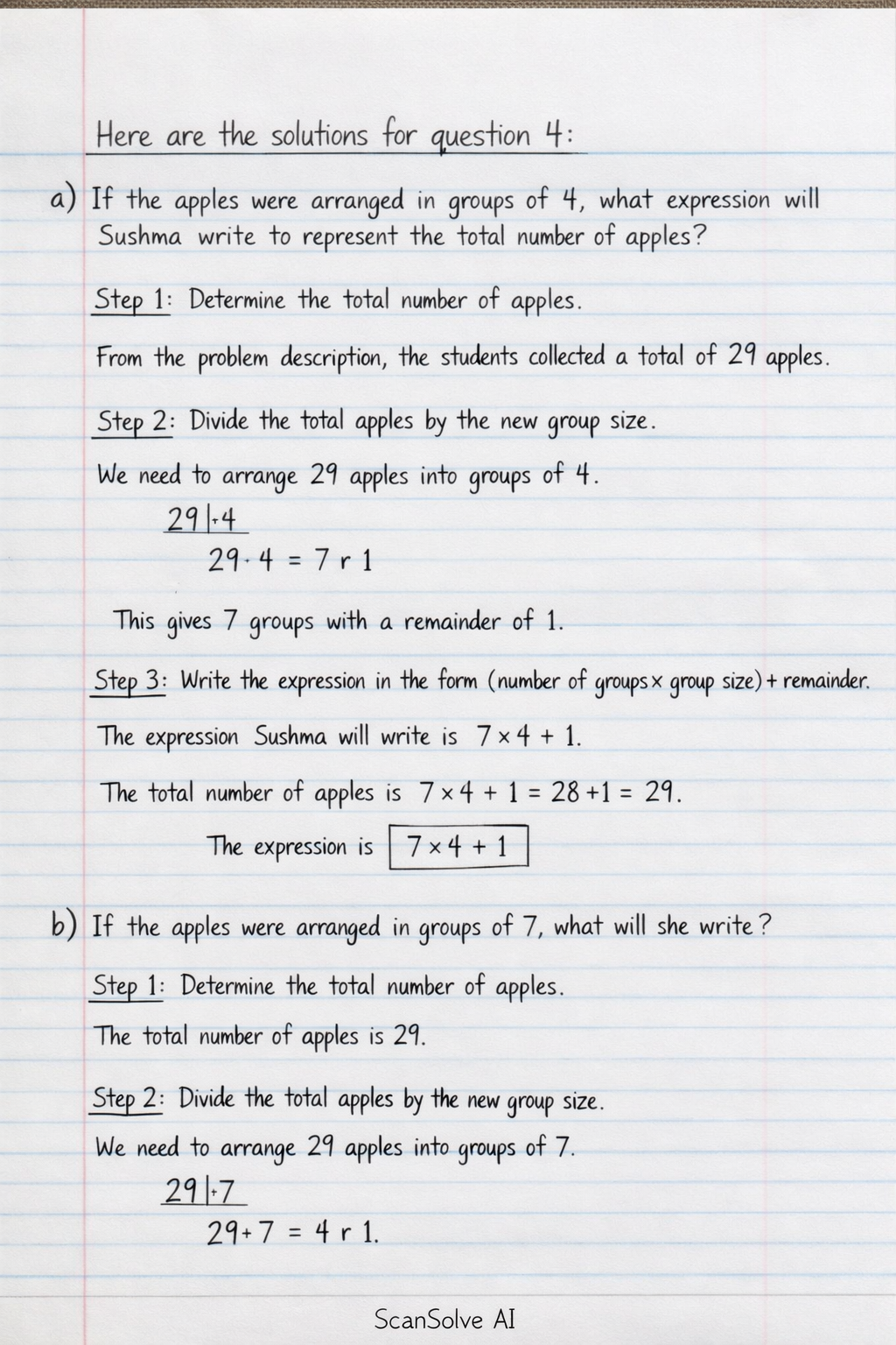 Handwritten step-by-step solution preview