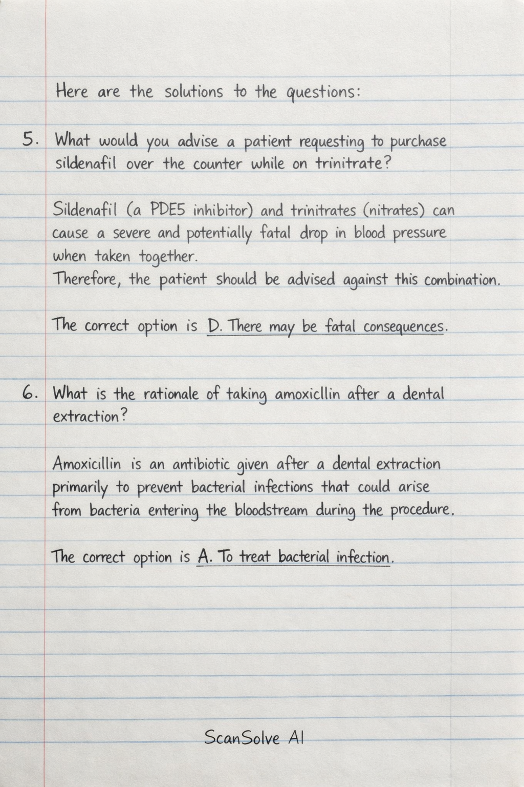 Handwritten step-by-step solution preview