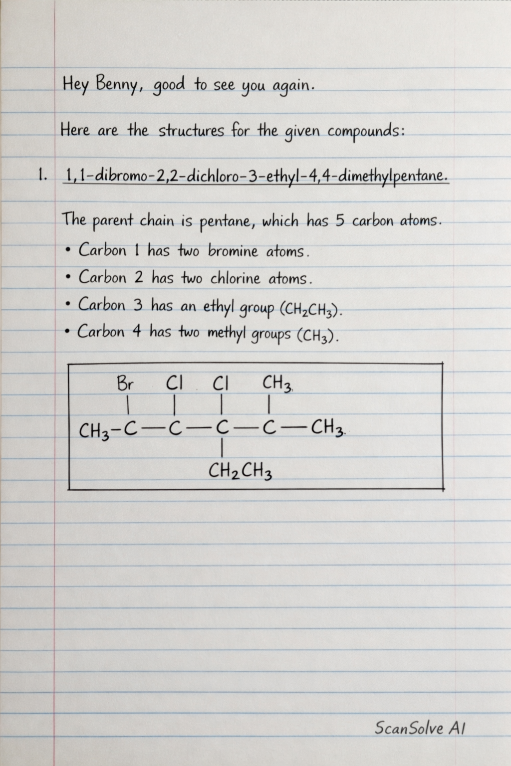 Handwritten step-by-step solution preview
