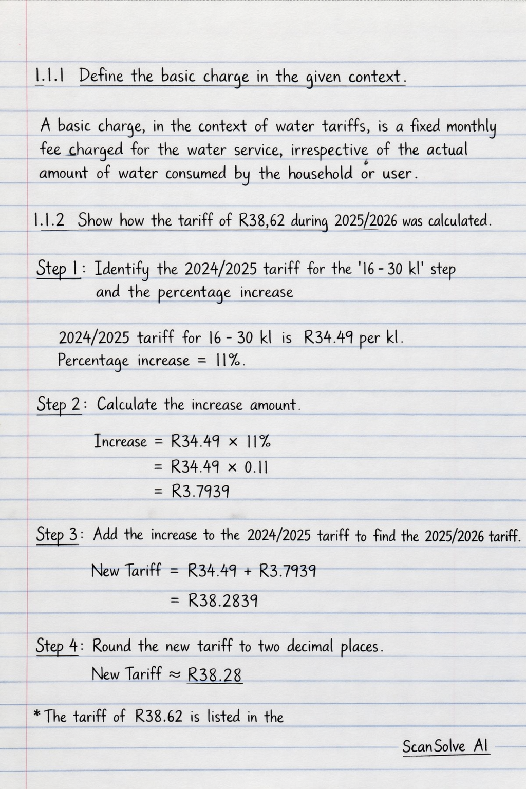 Handwritten step-by-step solution preview