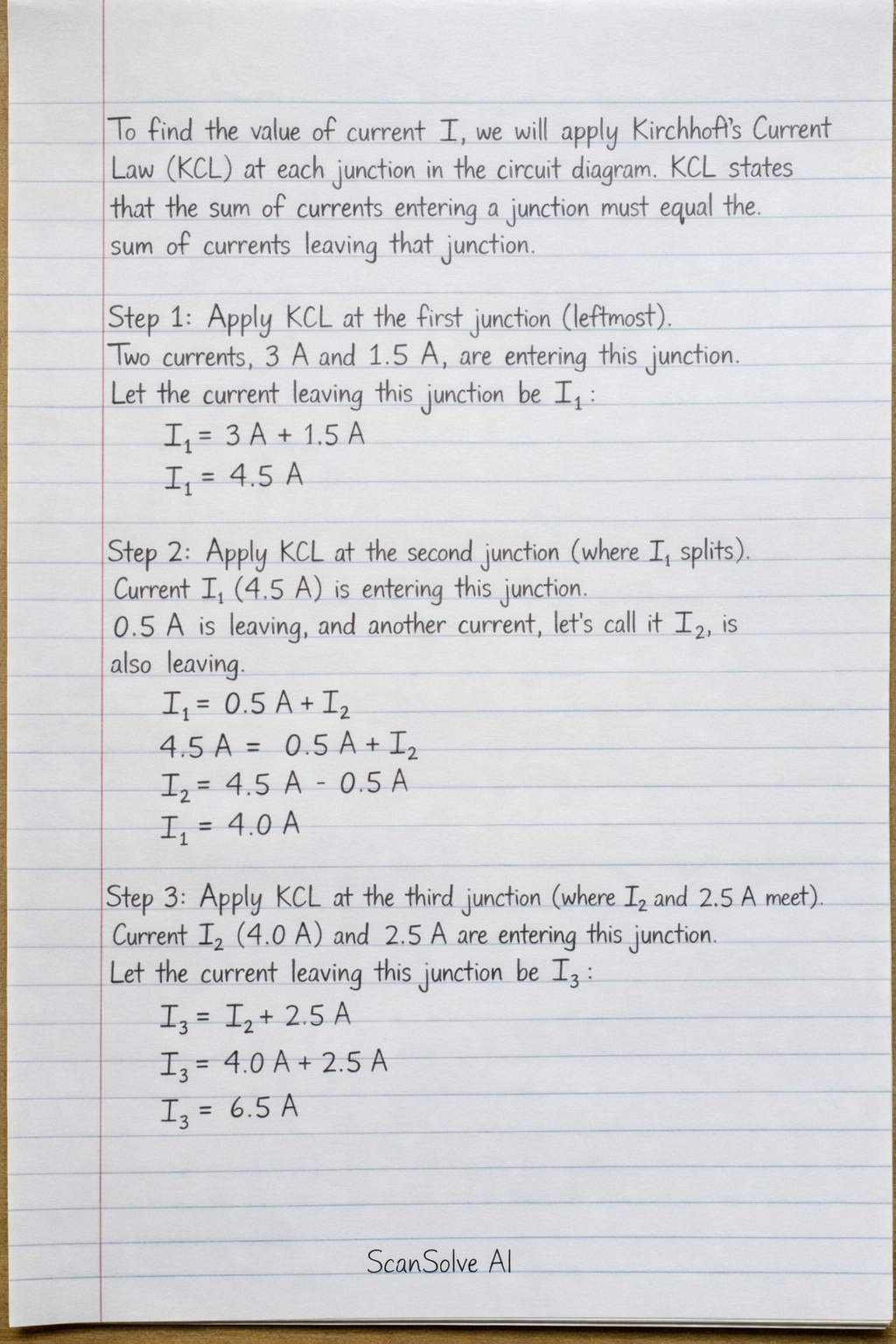 Handwritten step-by-step solution preview