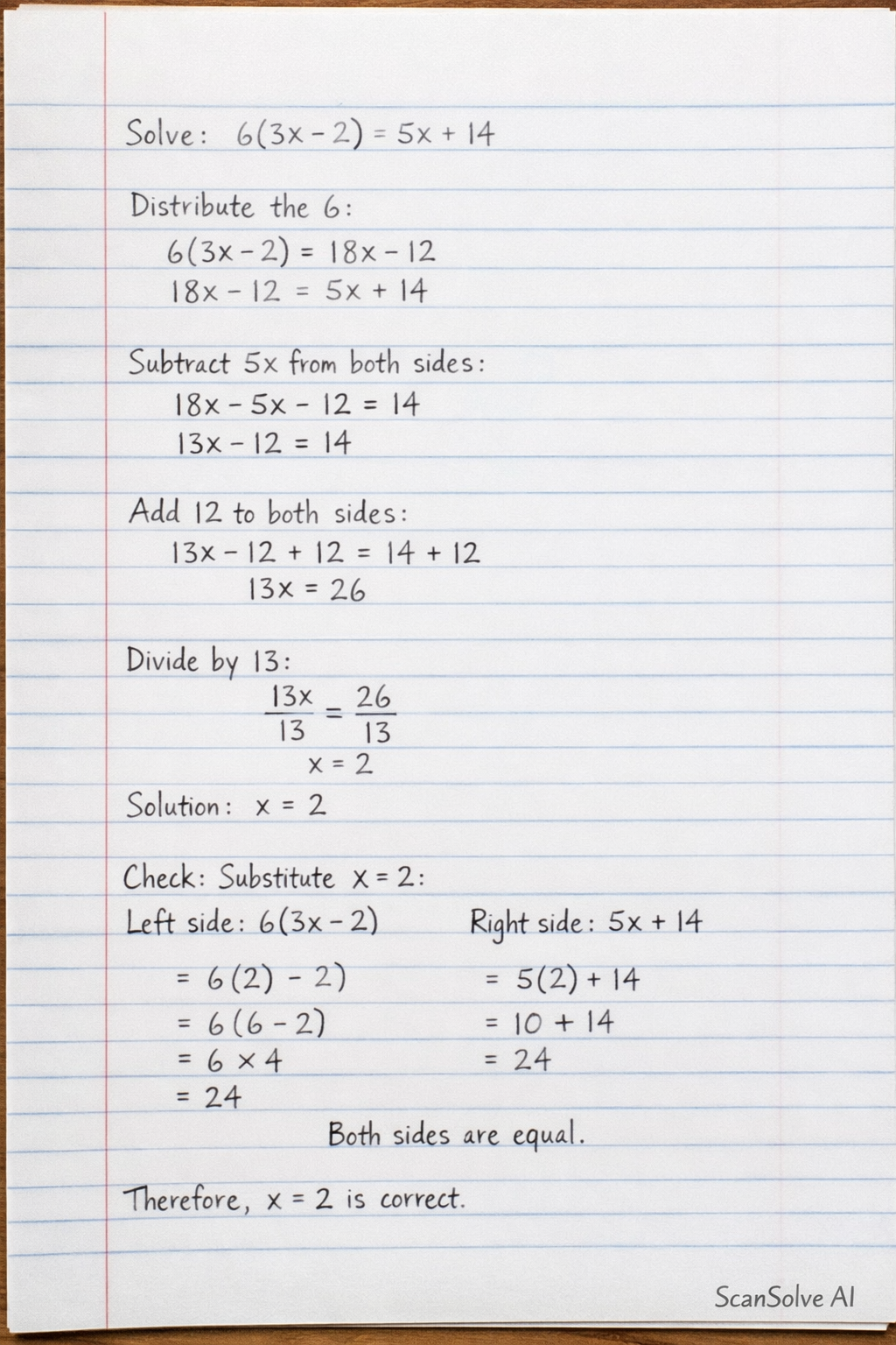Handwritten step-by-step solution preview