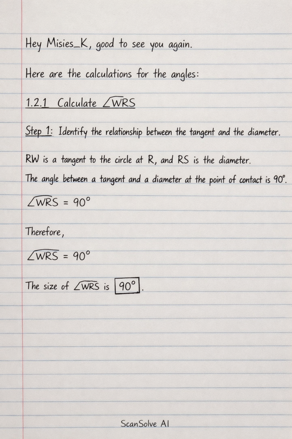 Handwritten step-by-step solution preview