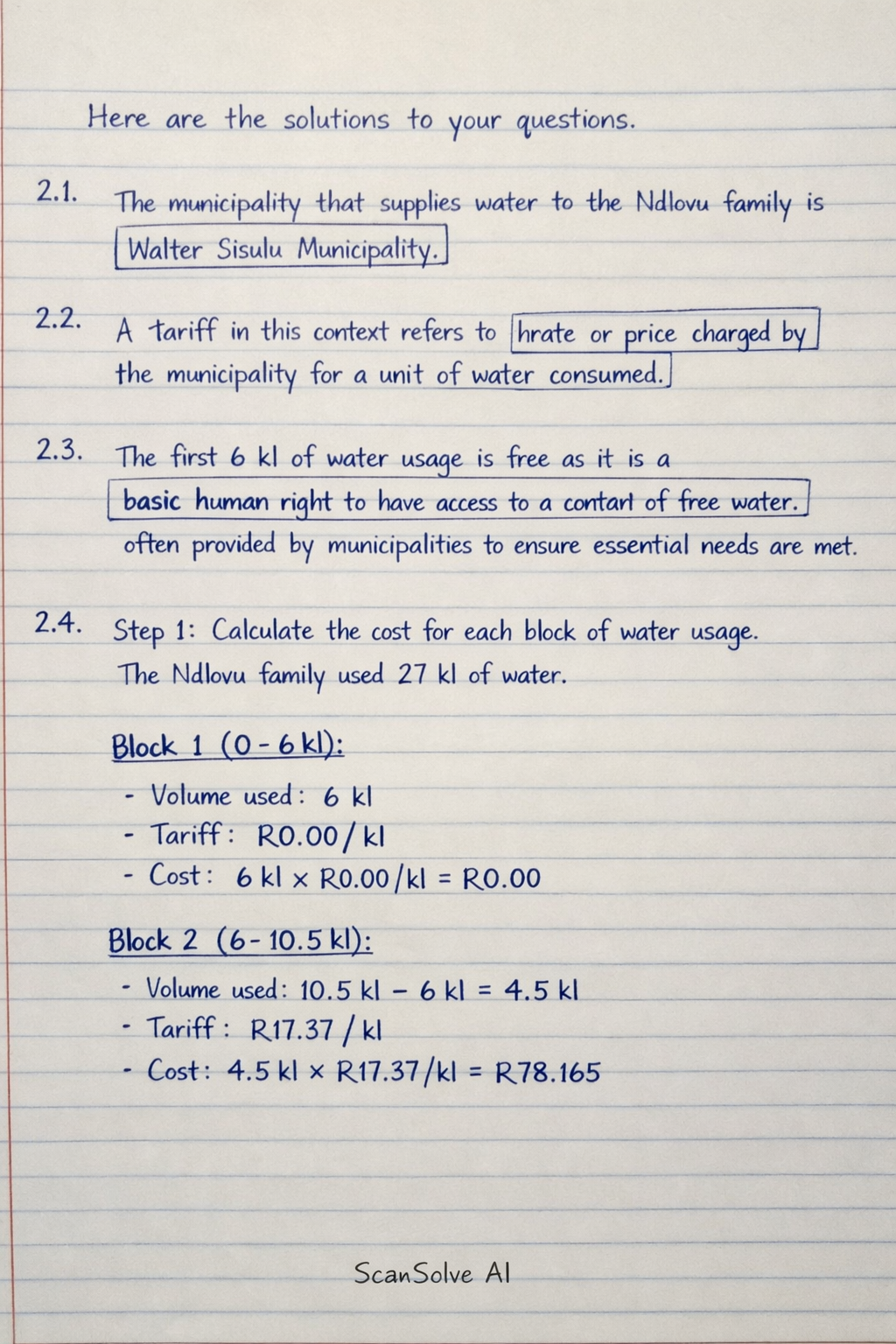 Handwritten step-by-step solution preview