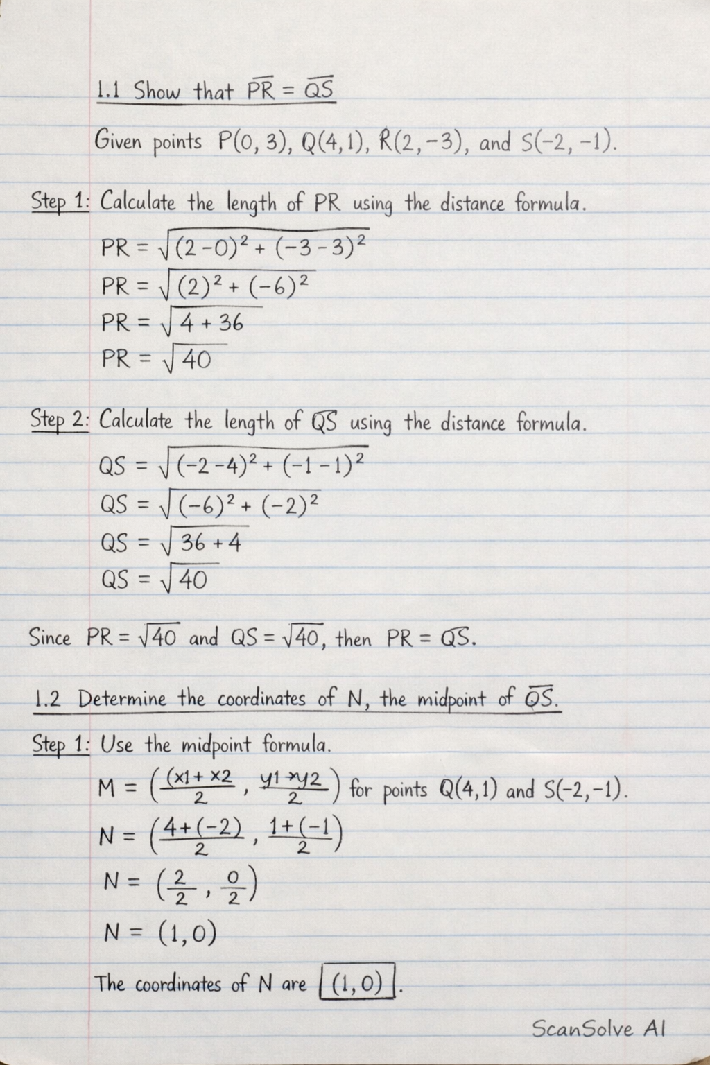 Handwritten step-by-step solution preview