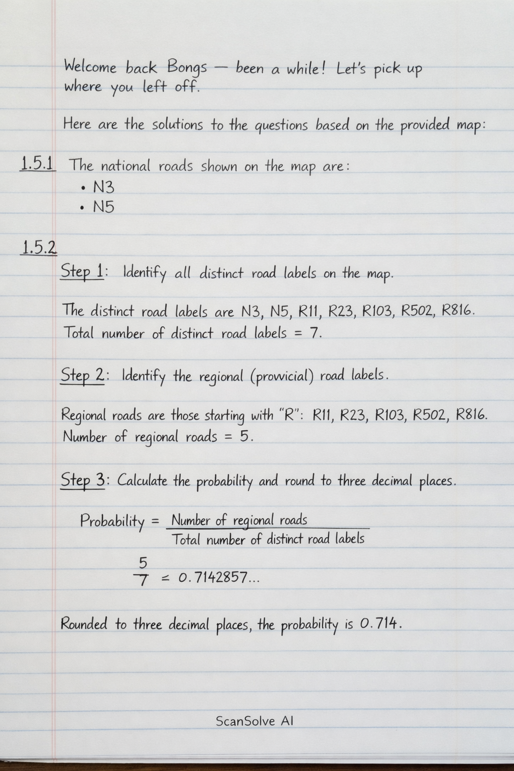 Handwritten step-by-step solution preview