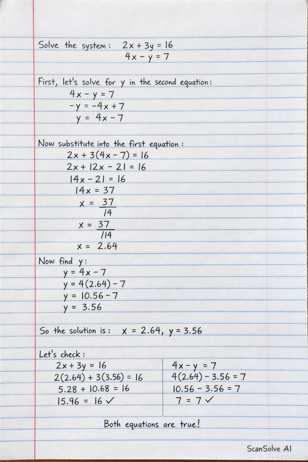 Handwritten step-by-step solution preview