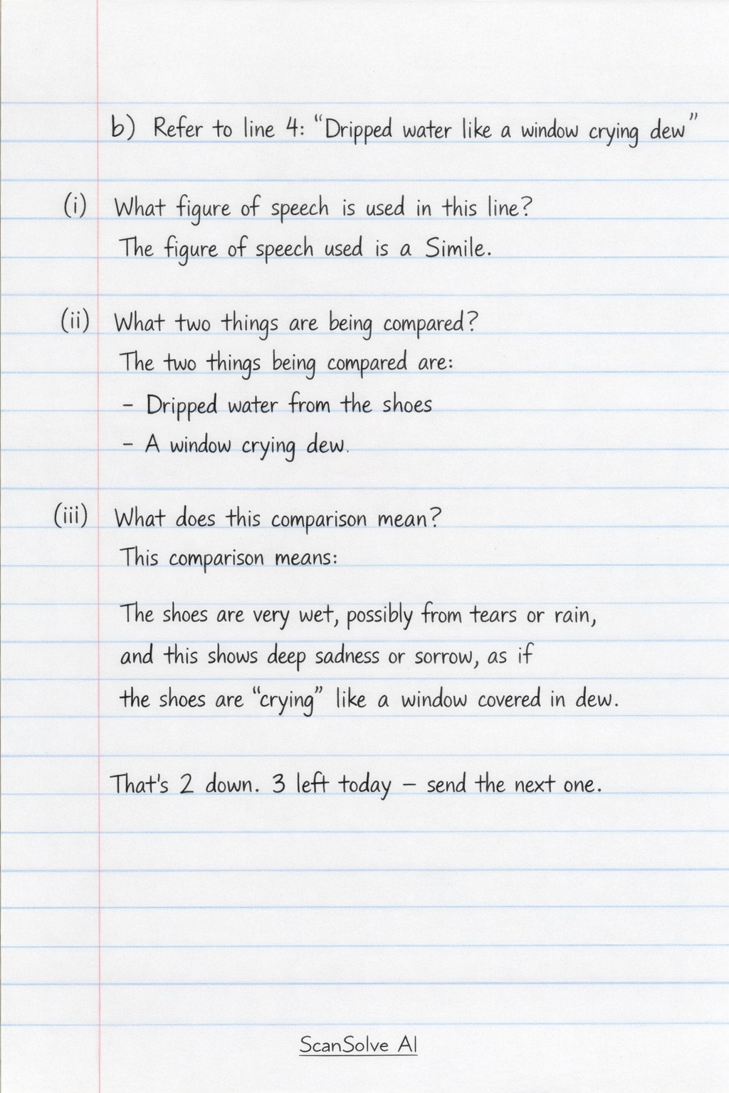Handwritten step-by-step solution preview