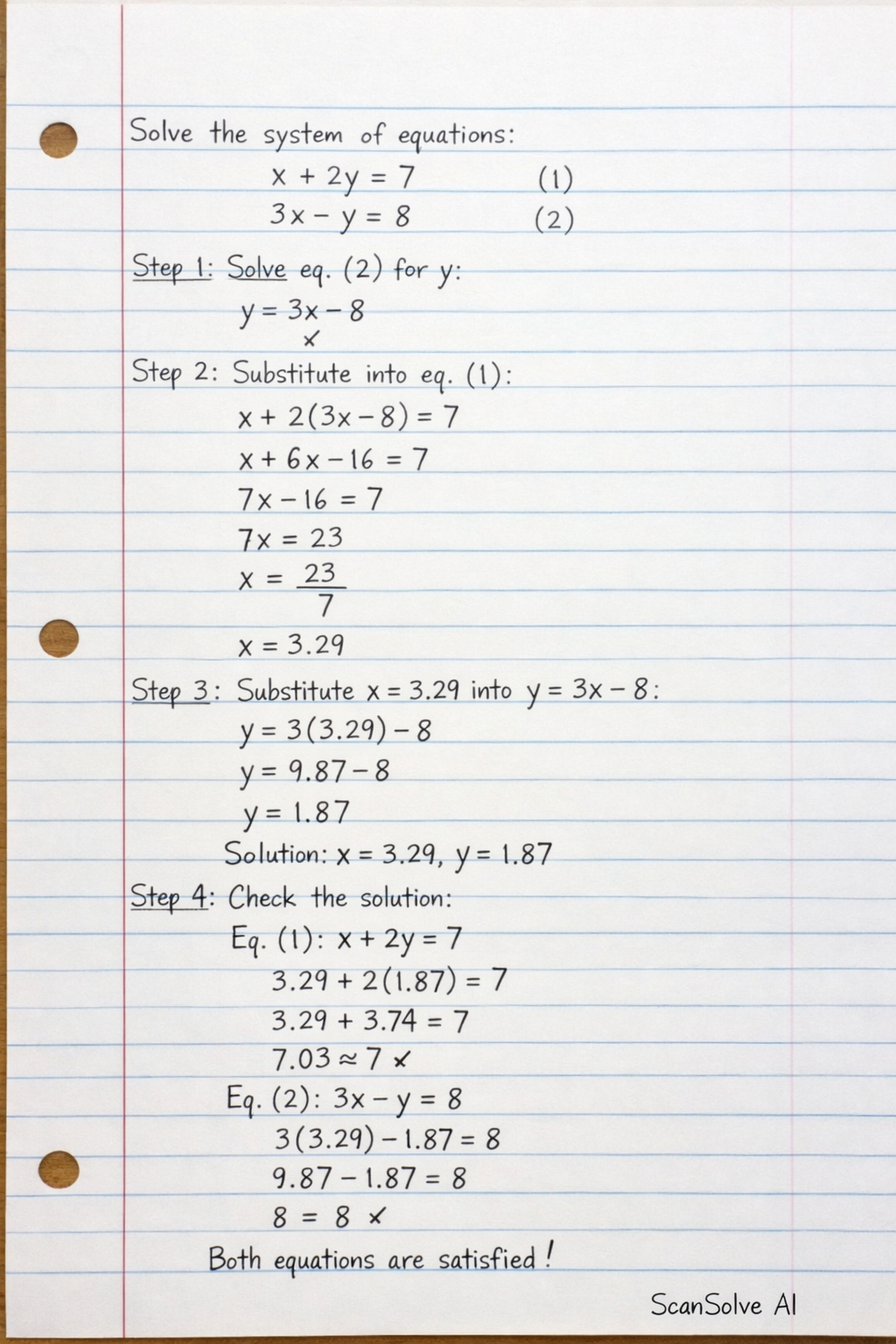 Handwritten step-by-step solution preview