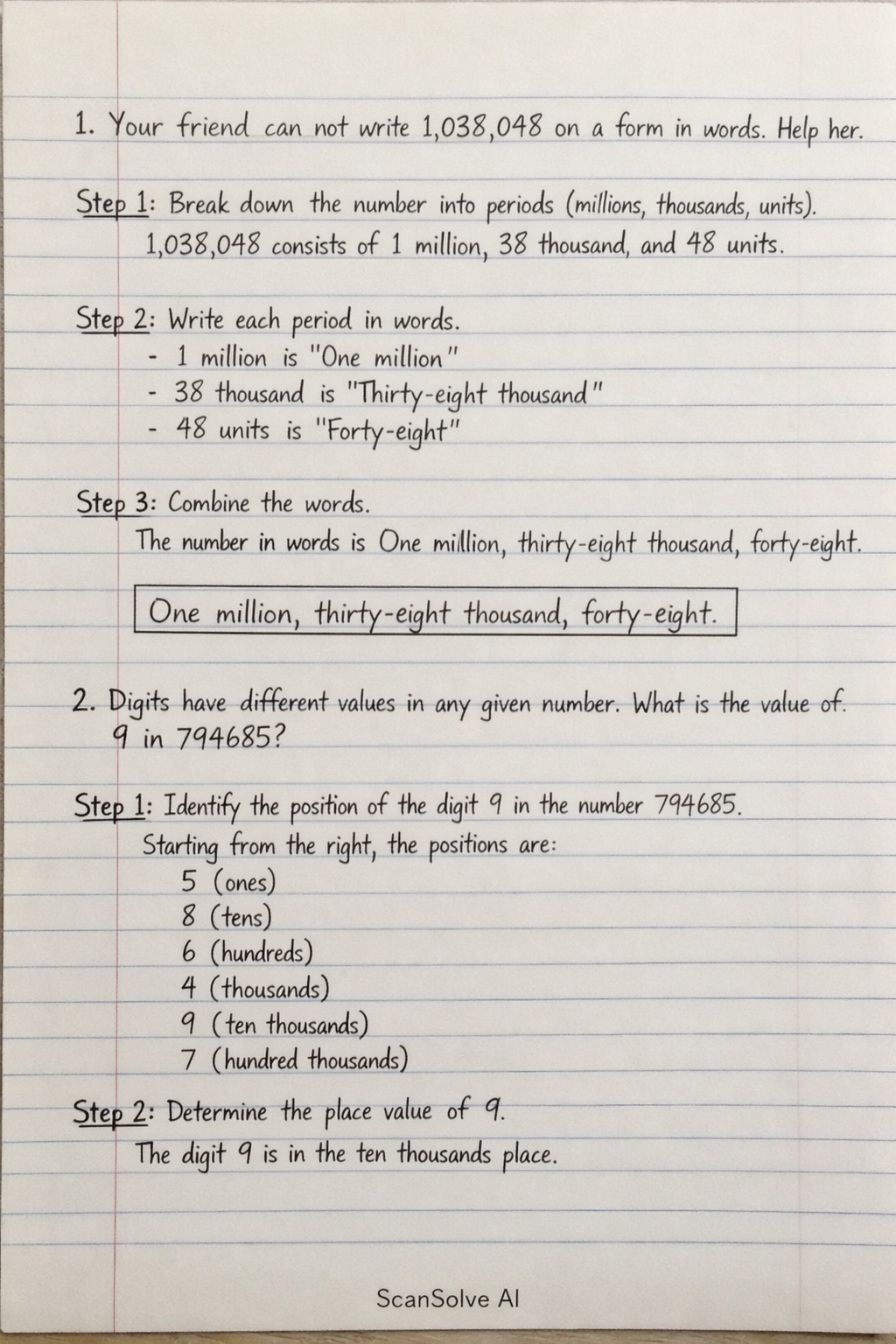 Handwritten step-by-step solution preview