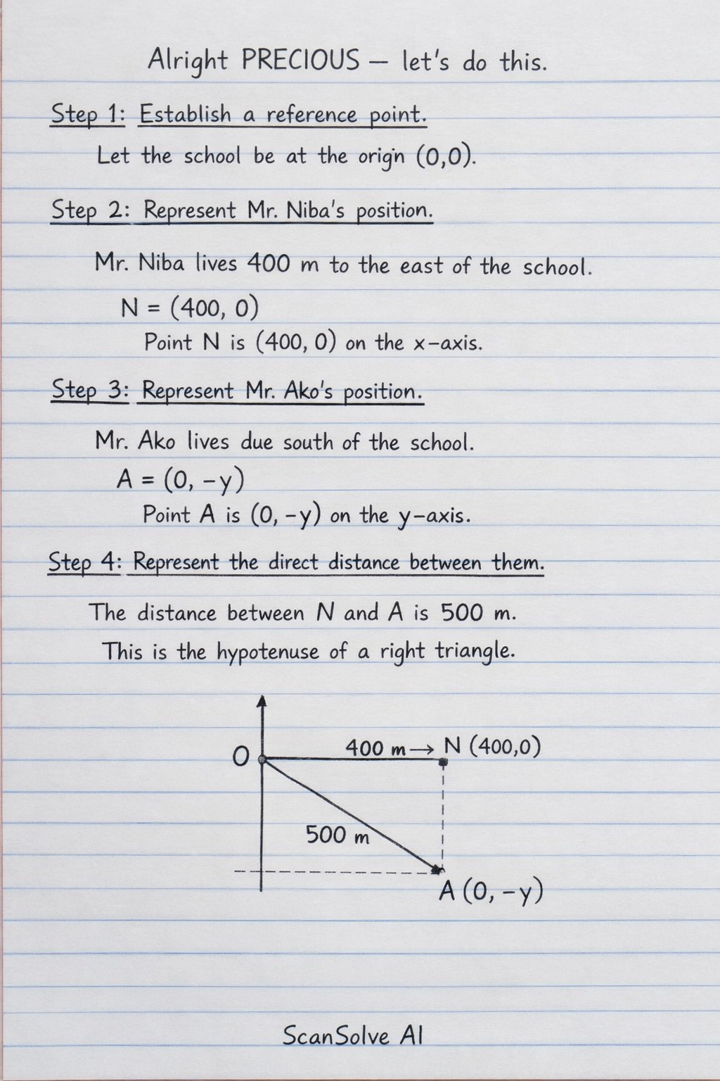 Handwritten step-by-step solution preview