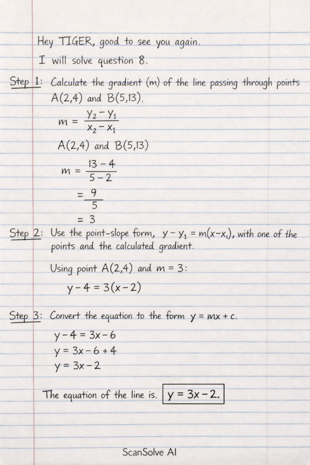 Handwritten step-by-step solution preview