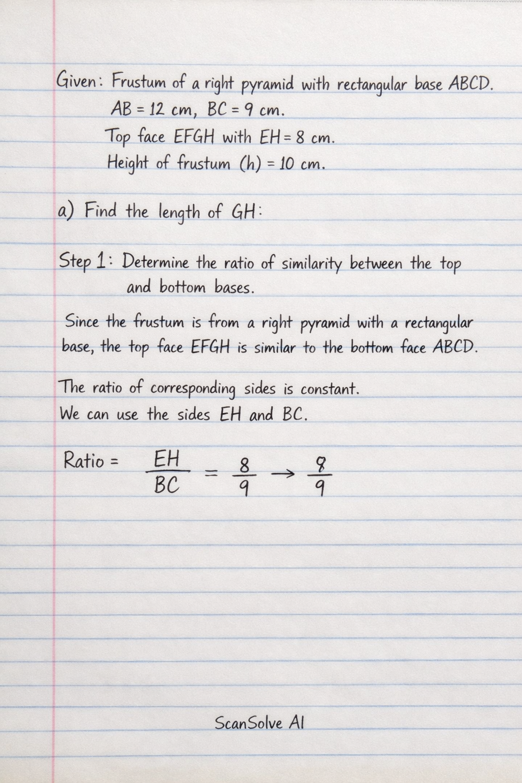 Handwritten step-by-step solution preview