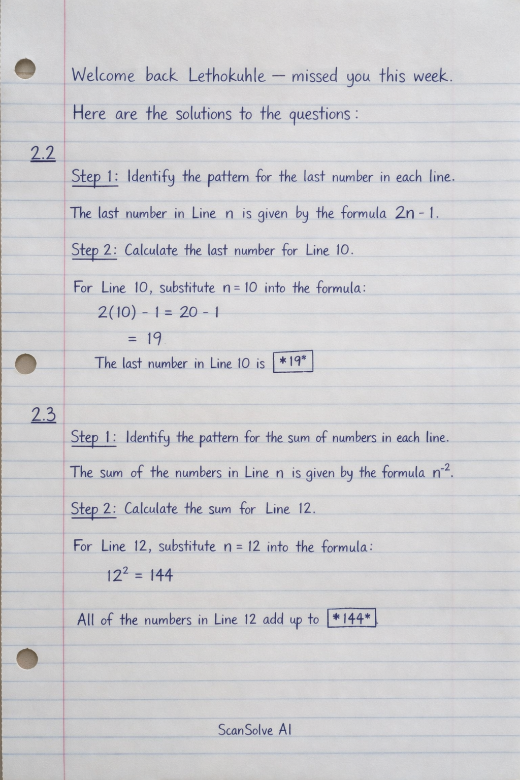 Handwritten step-by-step solution preview