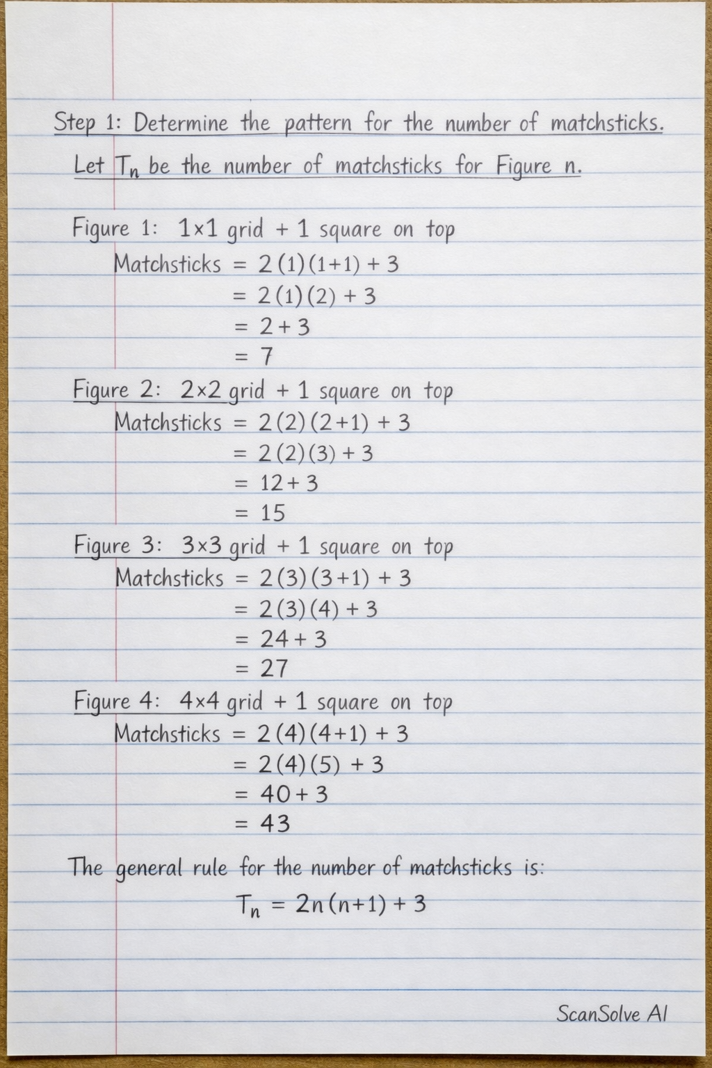 Handwritten step-by-step solution preview
