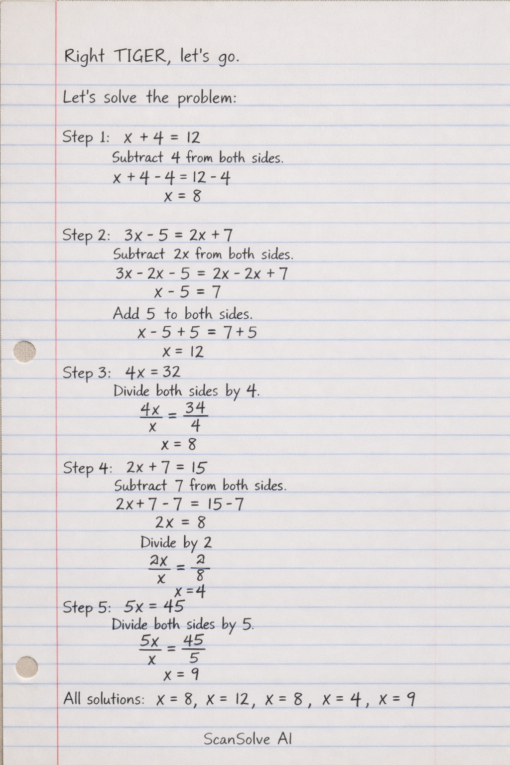 Handwritten step-by-step solution preview