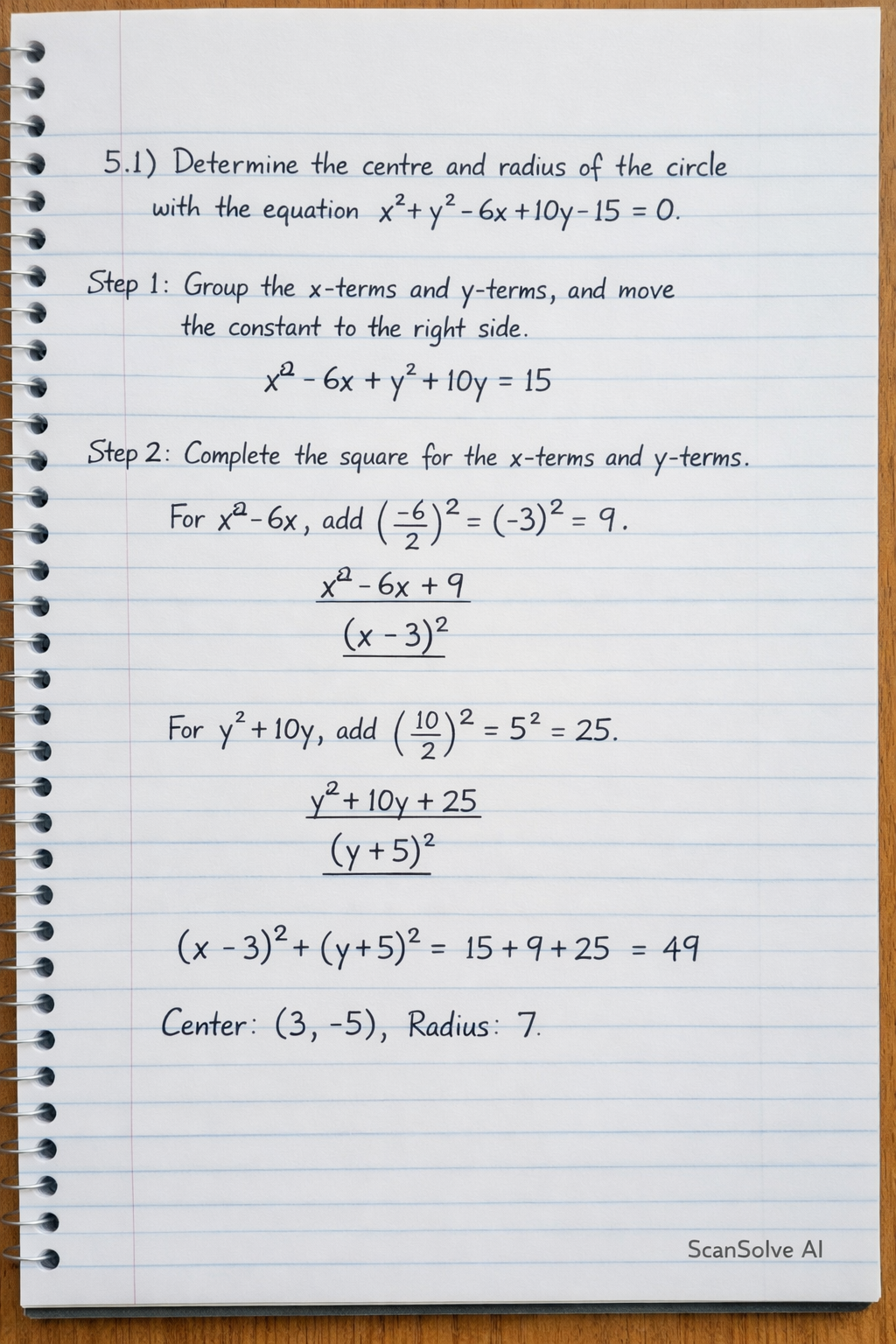 Handwritten step-by-step solution preview