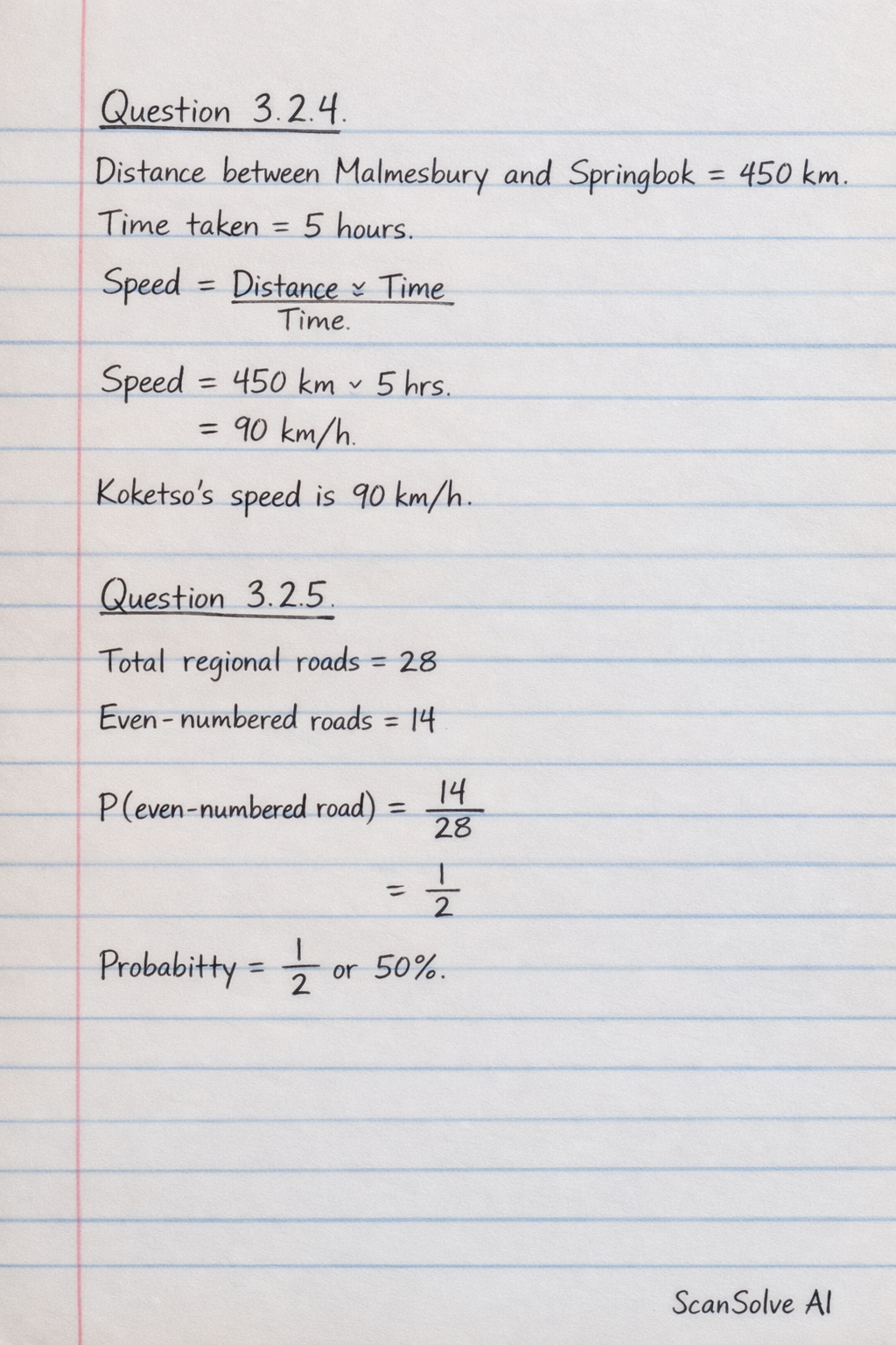 Handwritten step-by-step solution preview