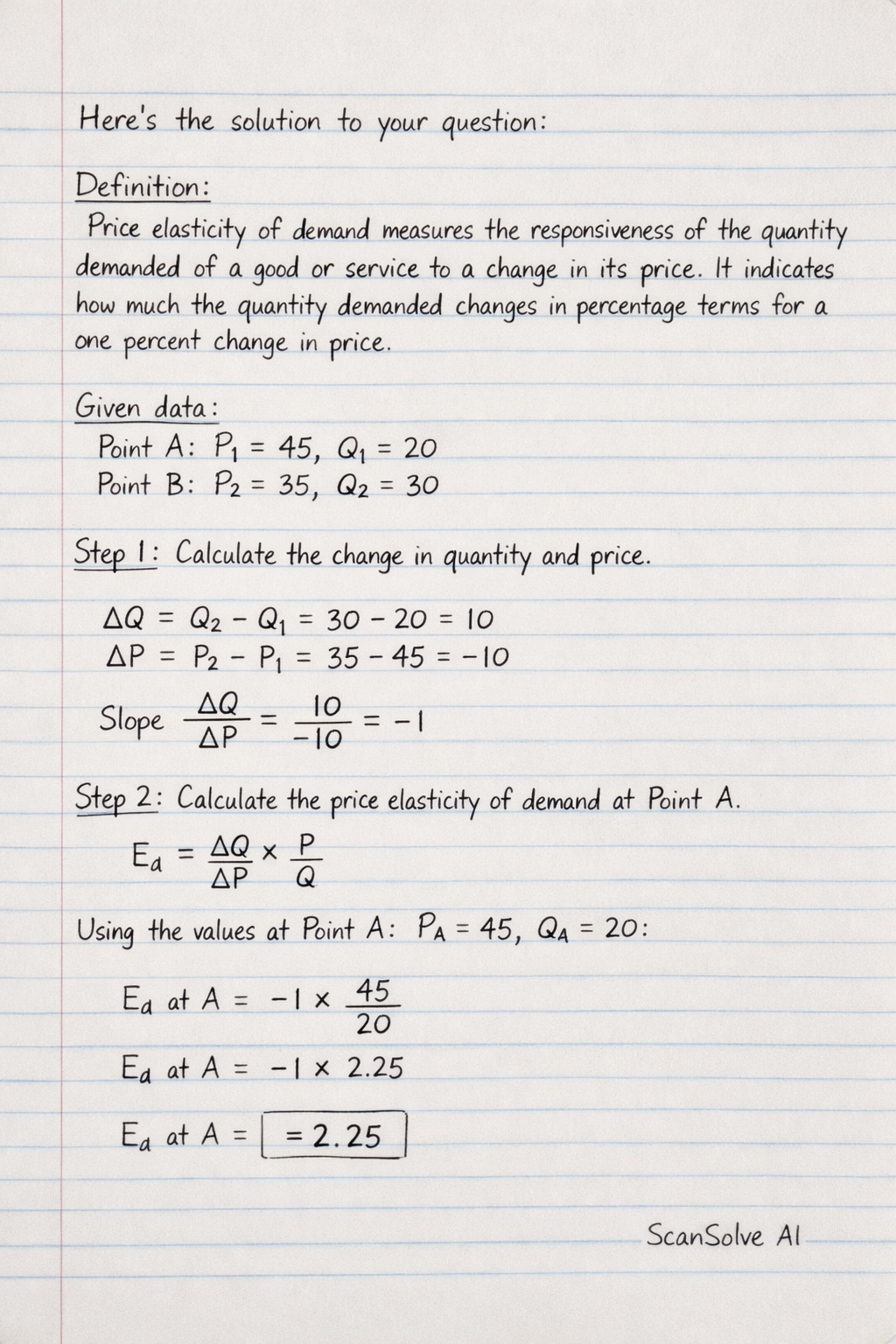 Handwritten step-by-step solution preview