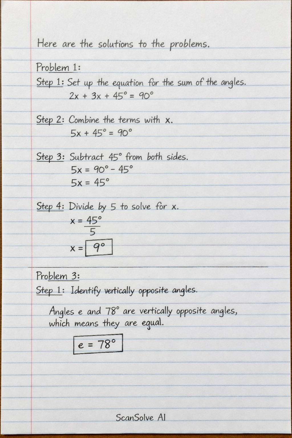 Handwritten step-by-step solution preview