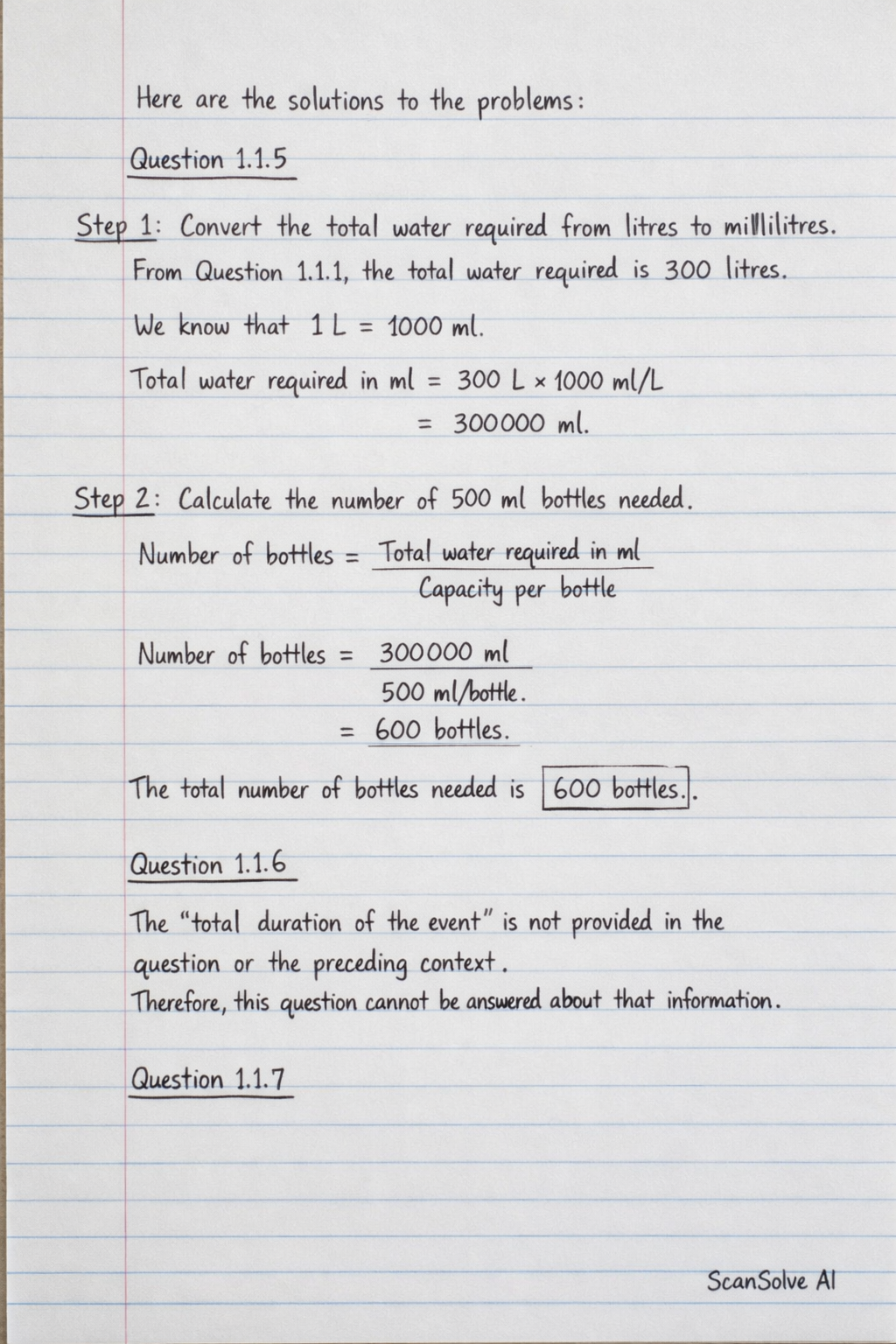 Handwritten step-by-step solution preview