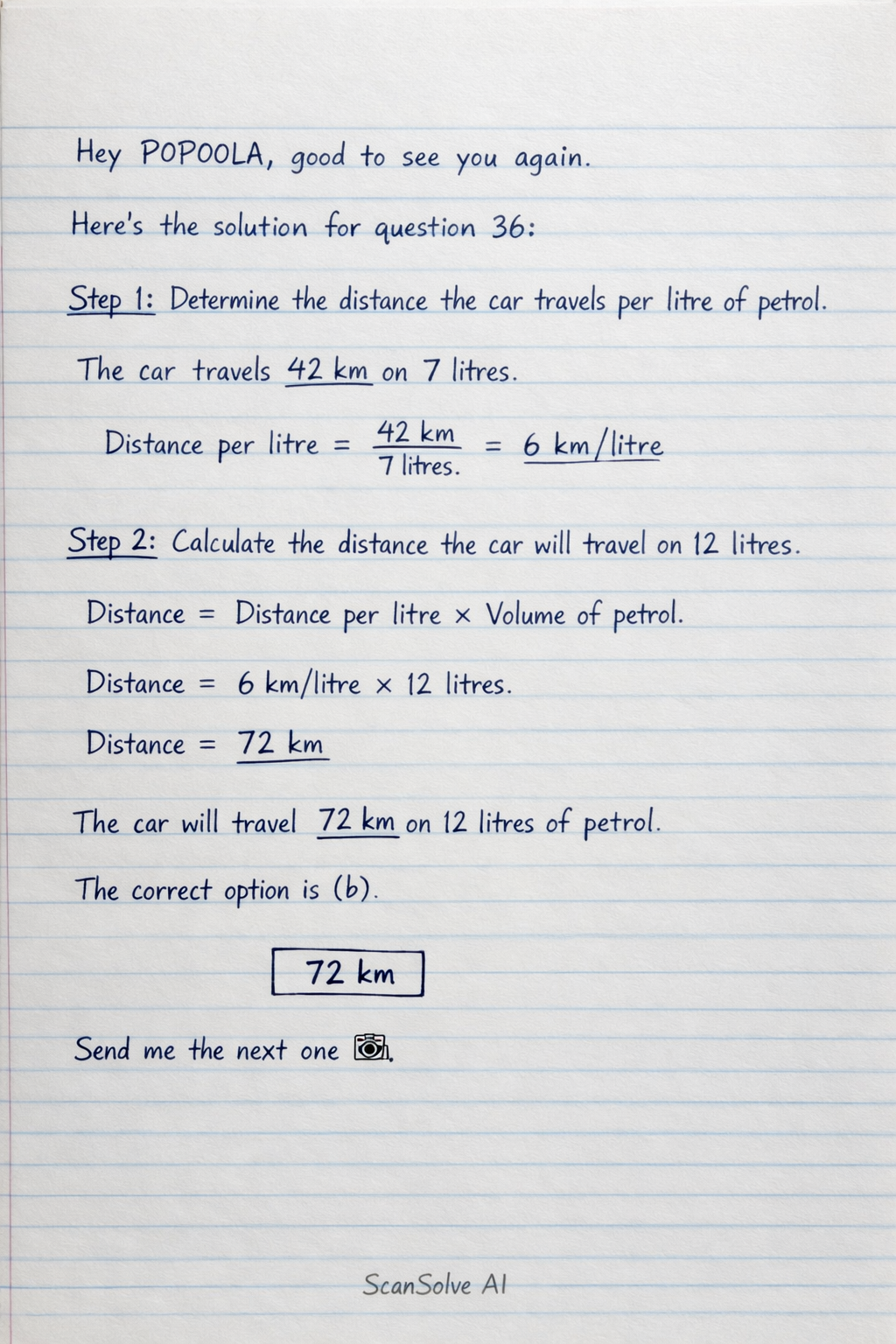 Handwritten step-by-step solution preview
