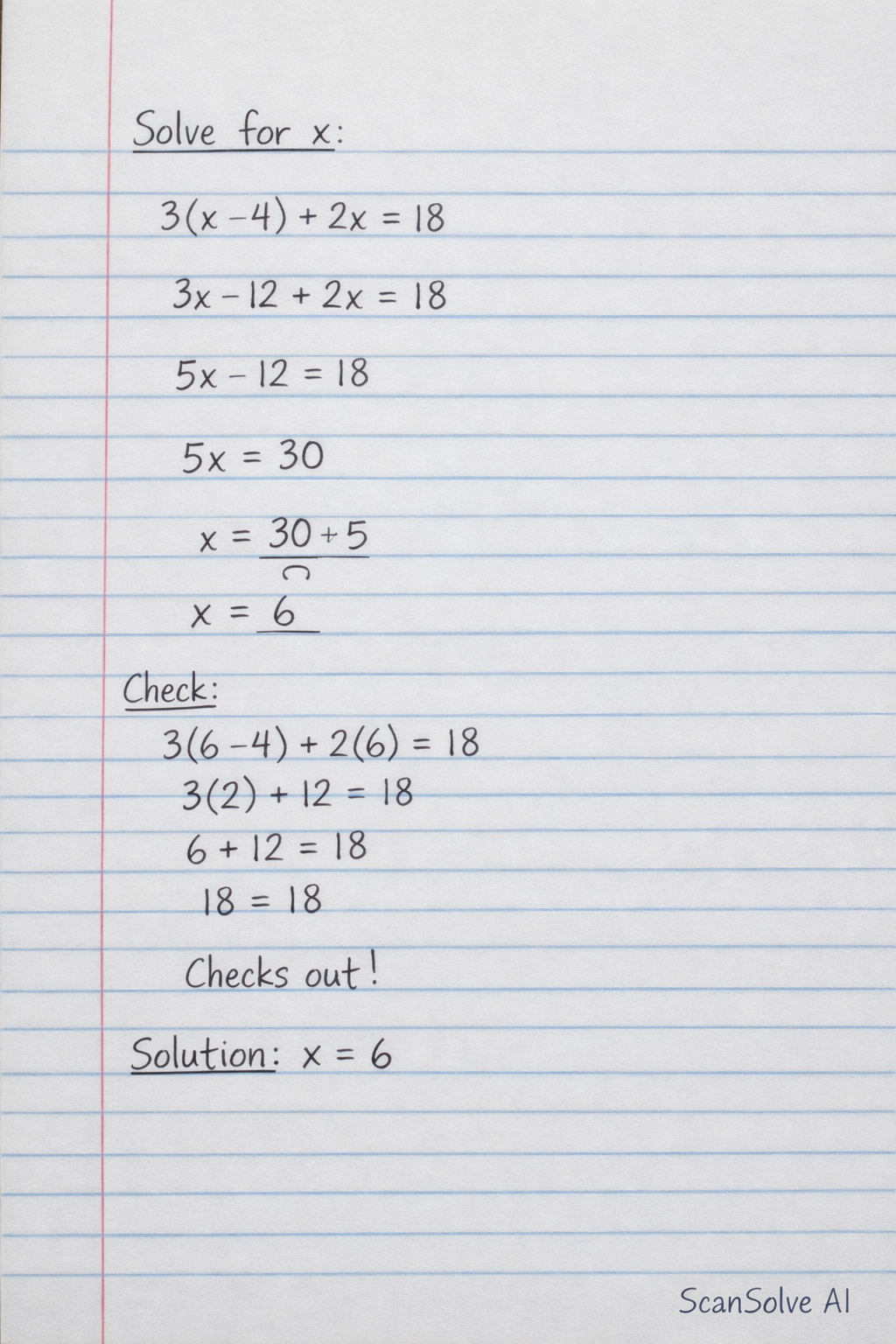 Handwritten step-by-step solution preview