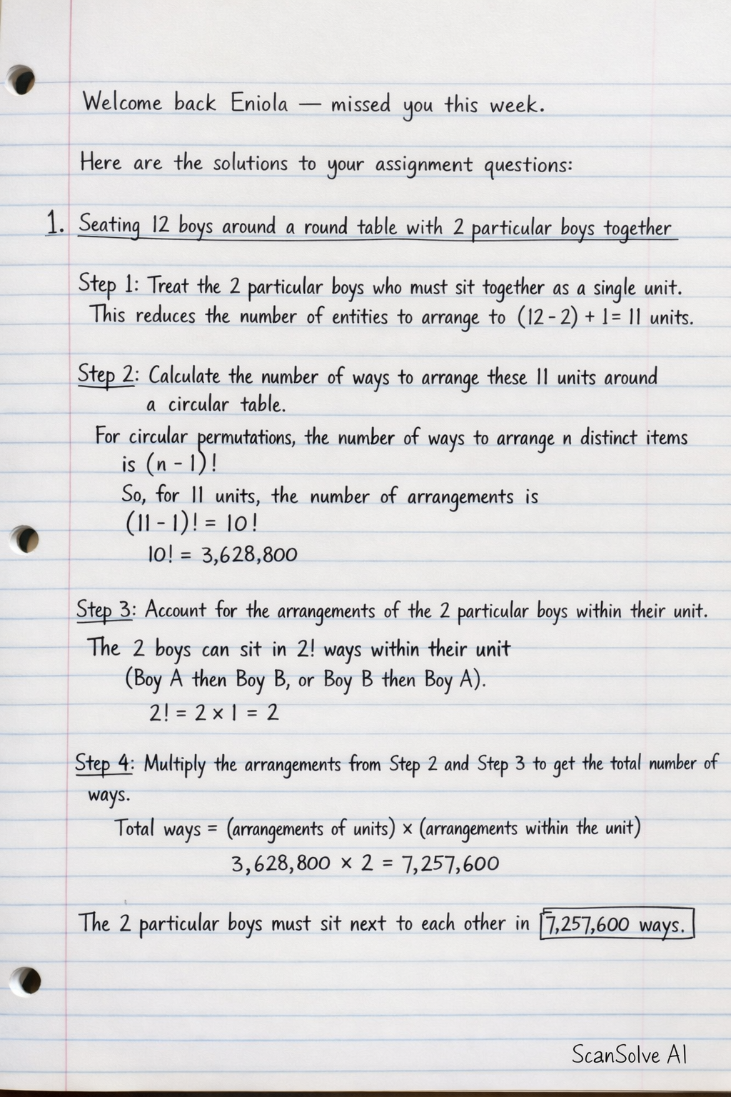 Handwritten step-by-step solution preview