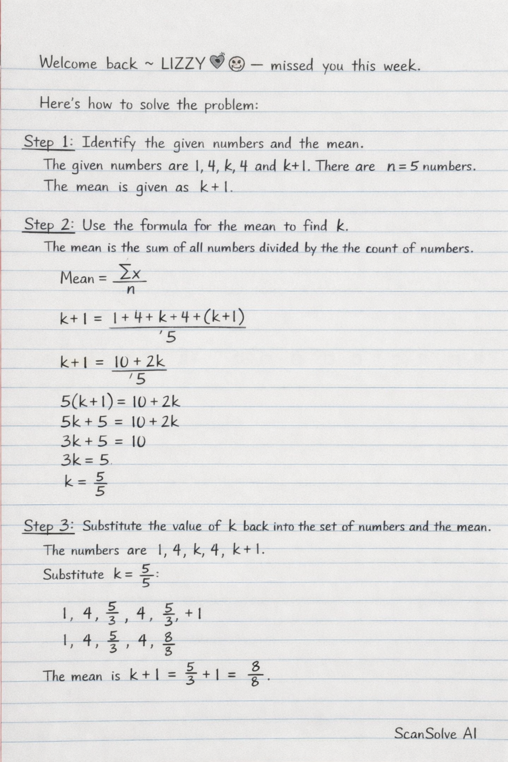 Handwritten step-by-step solution preview