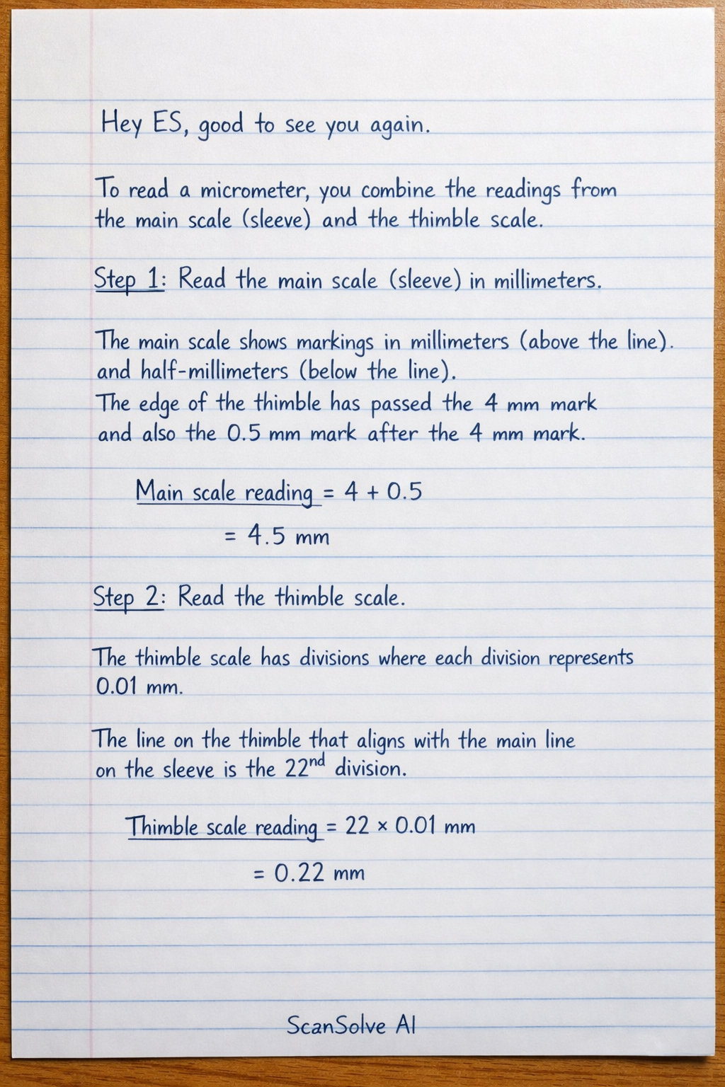 Handwritten step-by-step solution preview