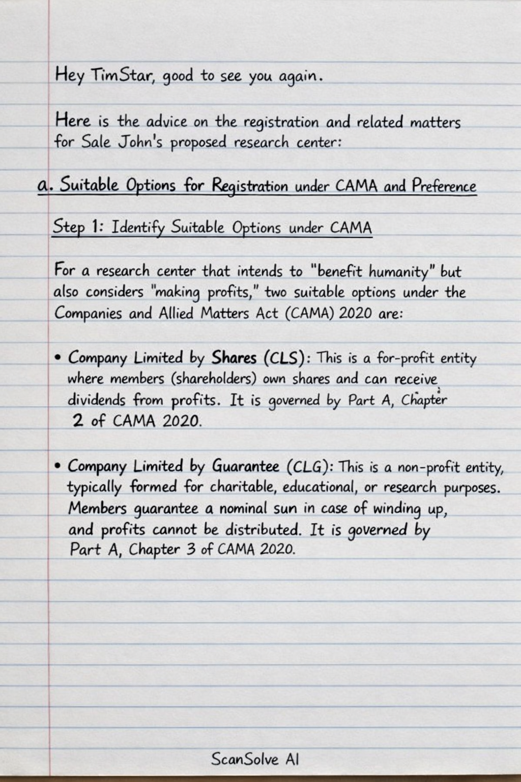 Handwritten step-by-step solution preview