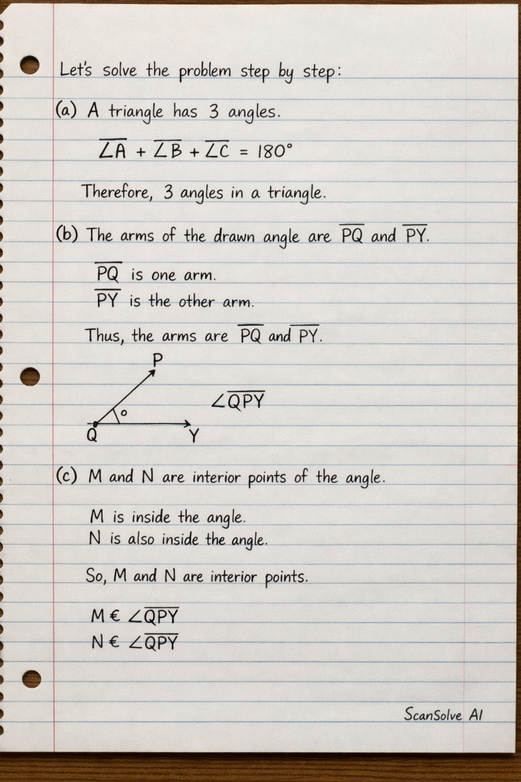 Handwritten step-by-step solution preview