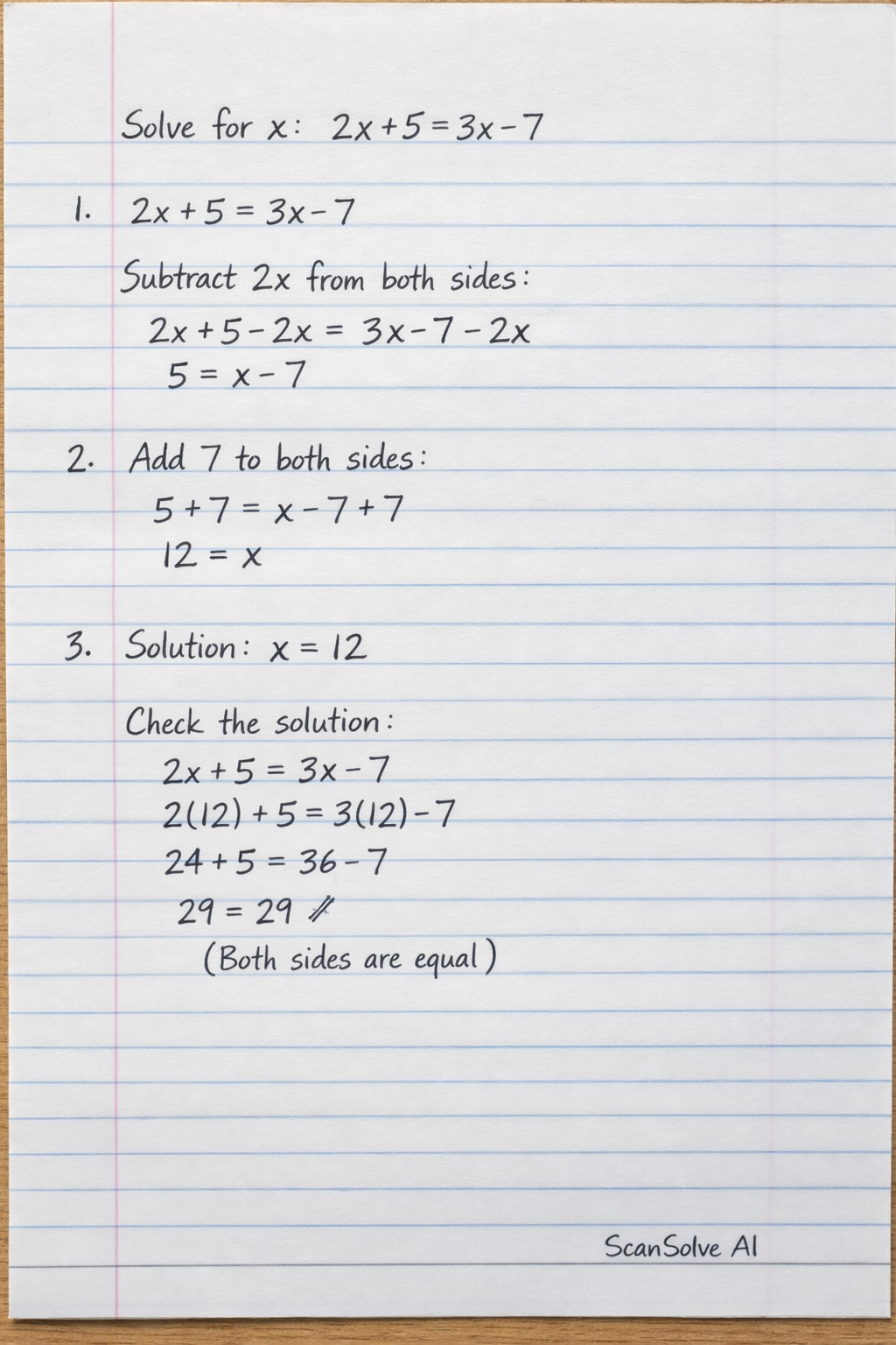 Handwritten step-by-step solution preview