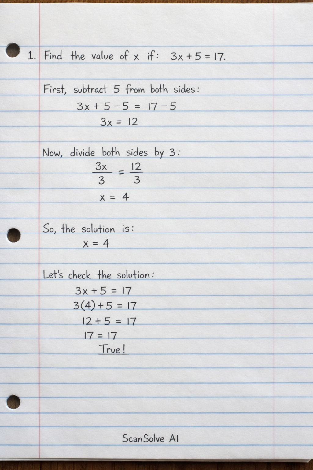 Handwritten step-by-step solution preview