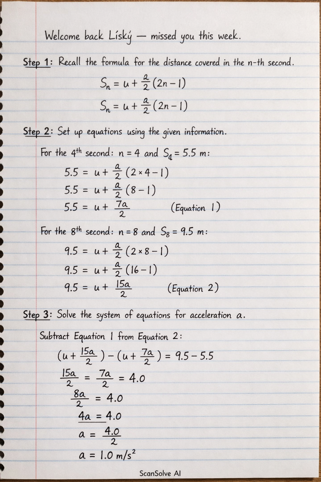 Handwritten step-by-step solution preview
