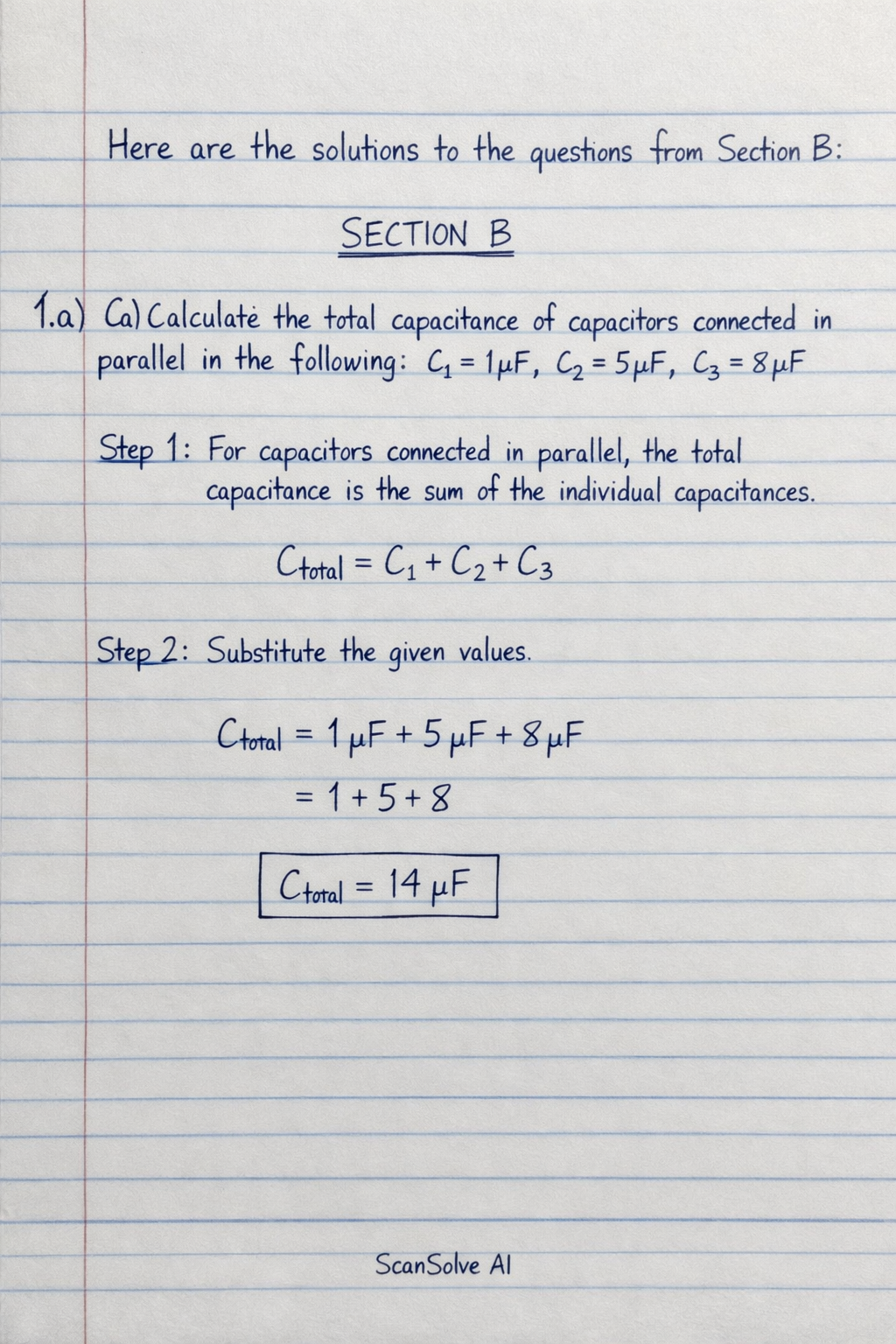 Handwritten step-by-step solution preview