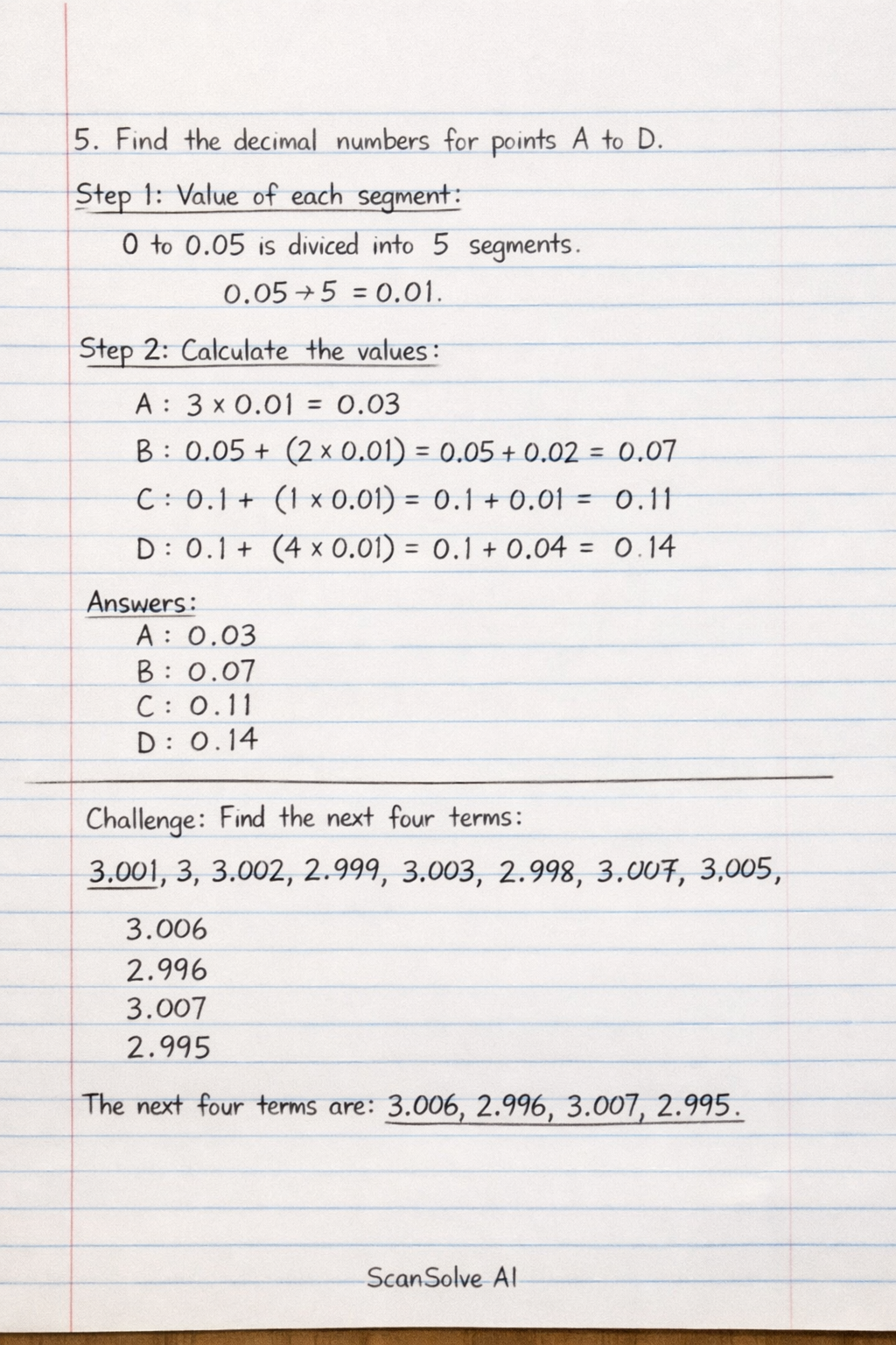 Handwritten step-by-step solution preview