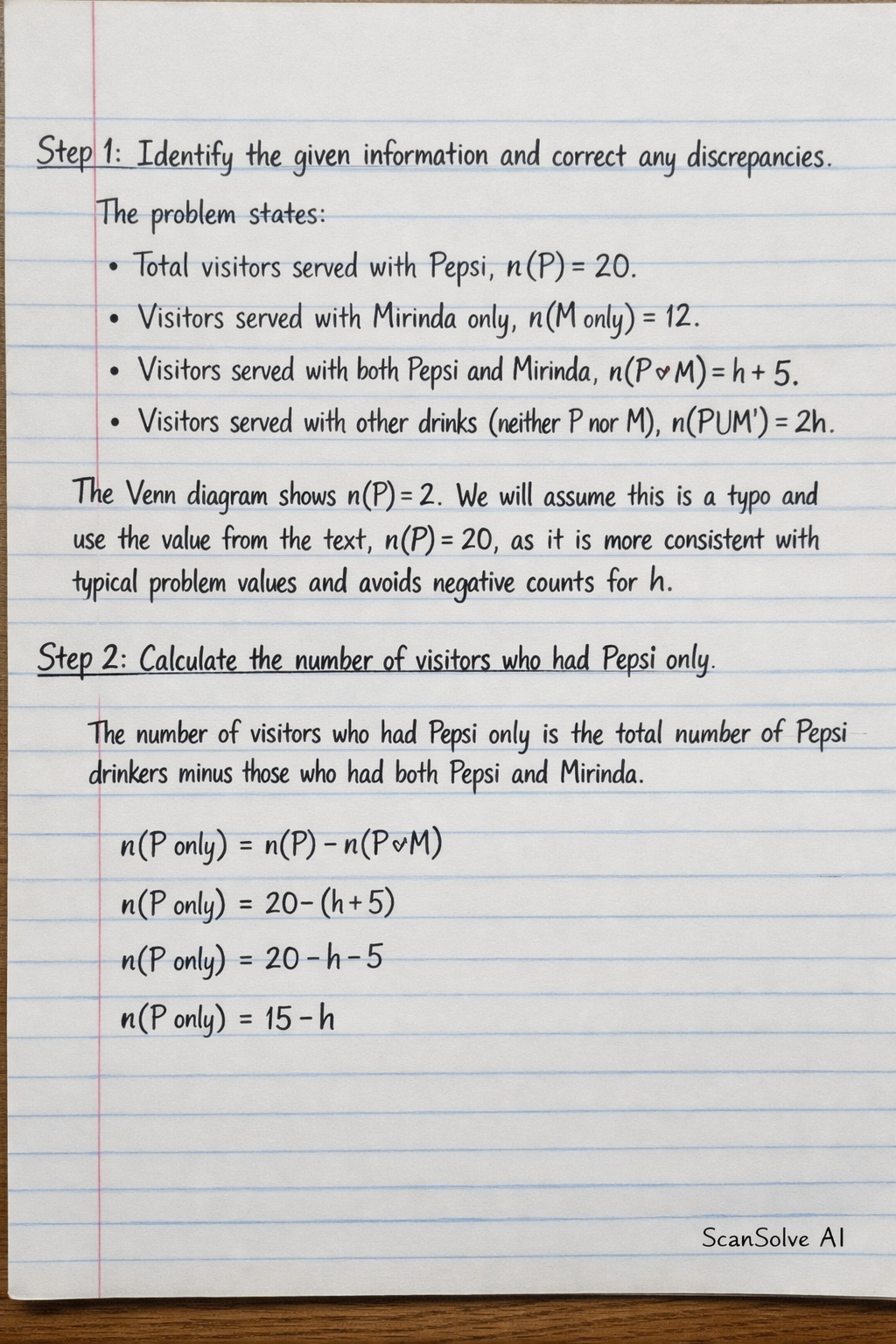 Handwritten step-by-step solution preview