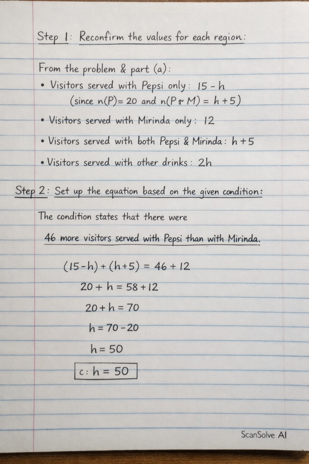 Handwritten step-by-step solution preview