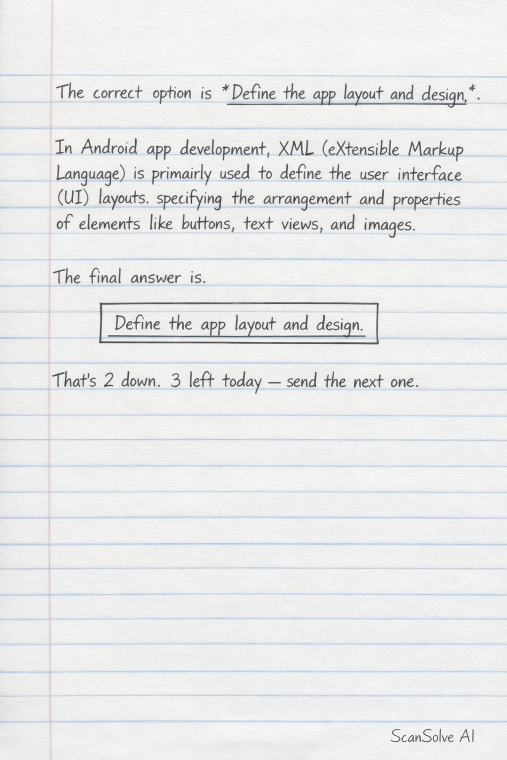 Handwritten step-by-step solution preview