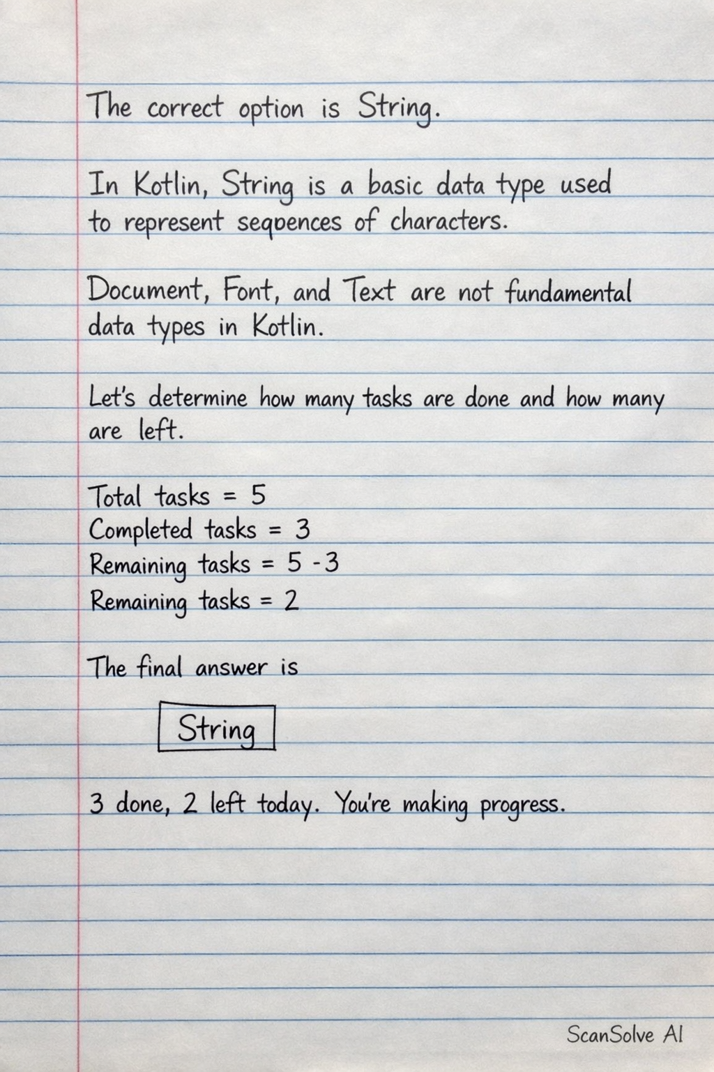 Handwritten step-by-step solution preview